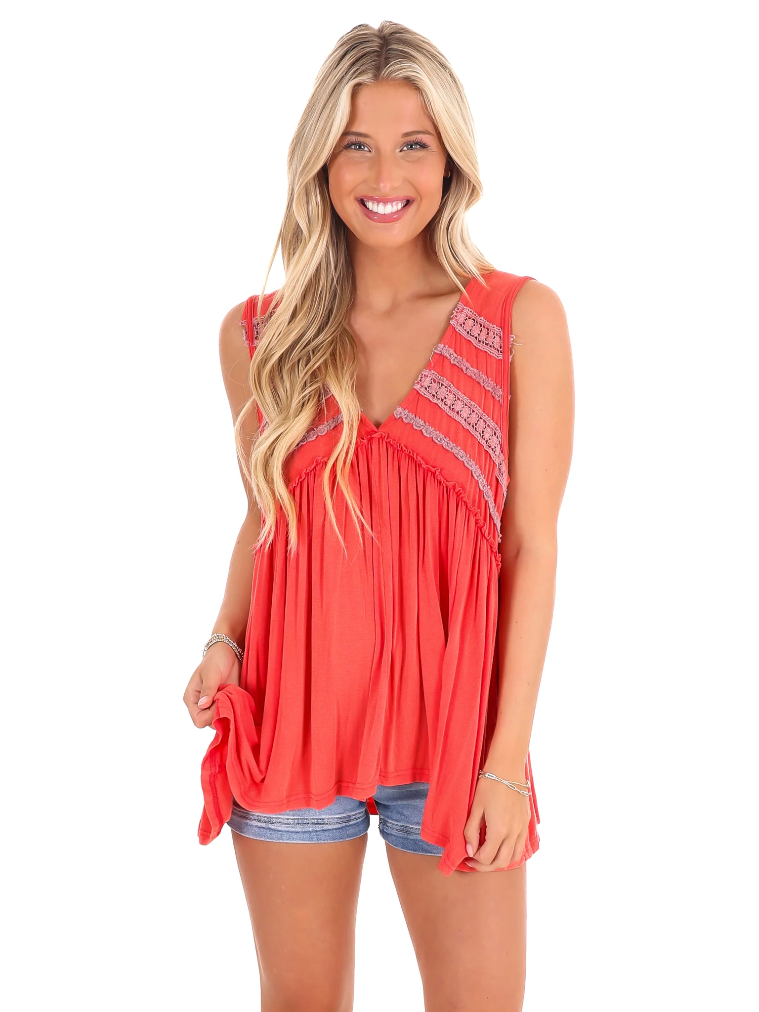 Easy to Me V-Neck Tank Top - Image 8