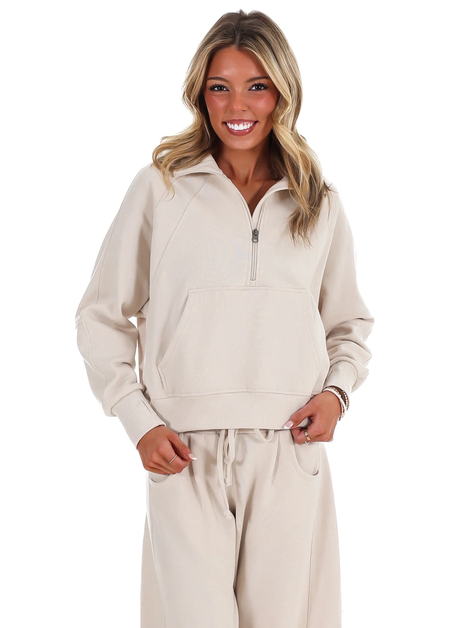 Easy Wear Fleece Half Zip Pullover - Image 17