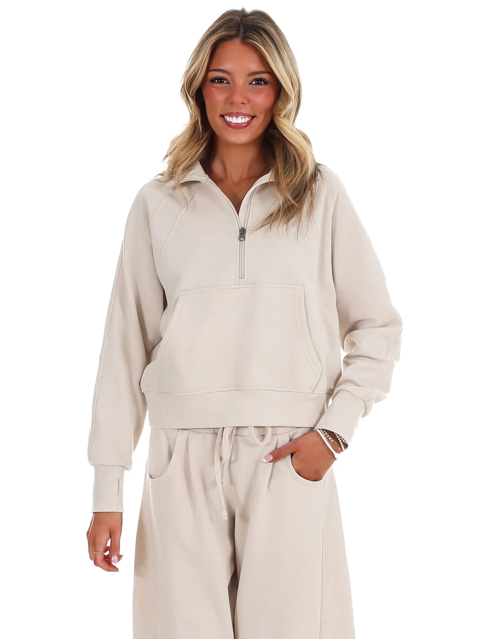 Easy Wear Fleece Half Zip Pullover - Image 21