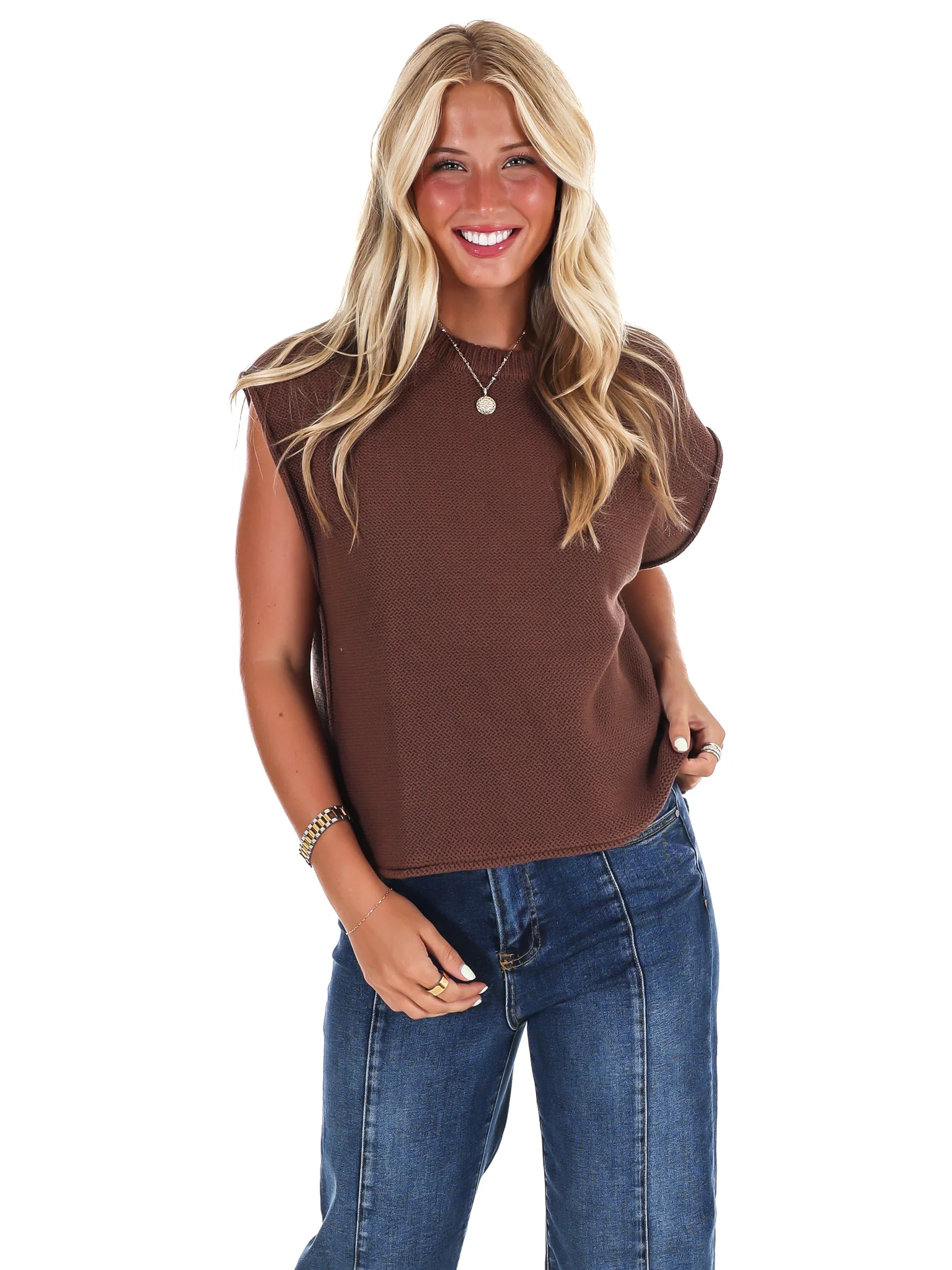 Ember Glow Sweater Vest Top - Image 5