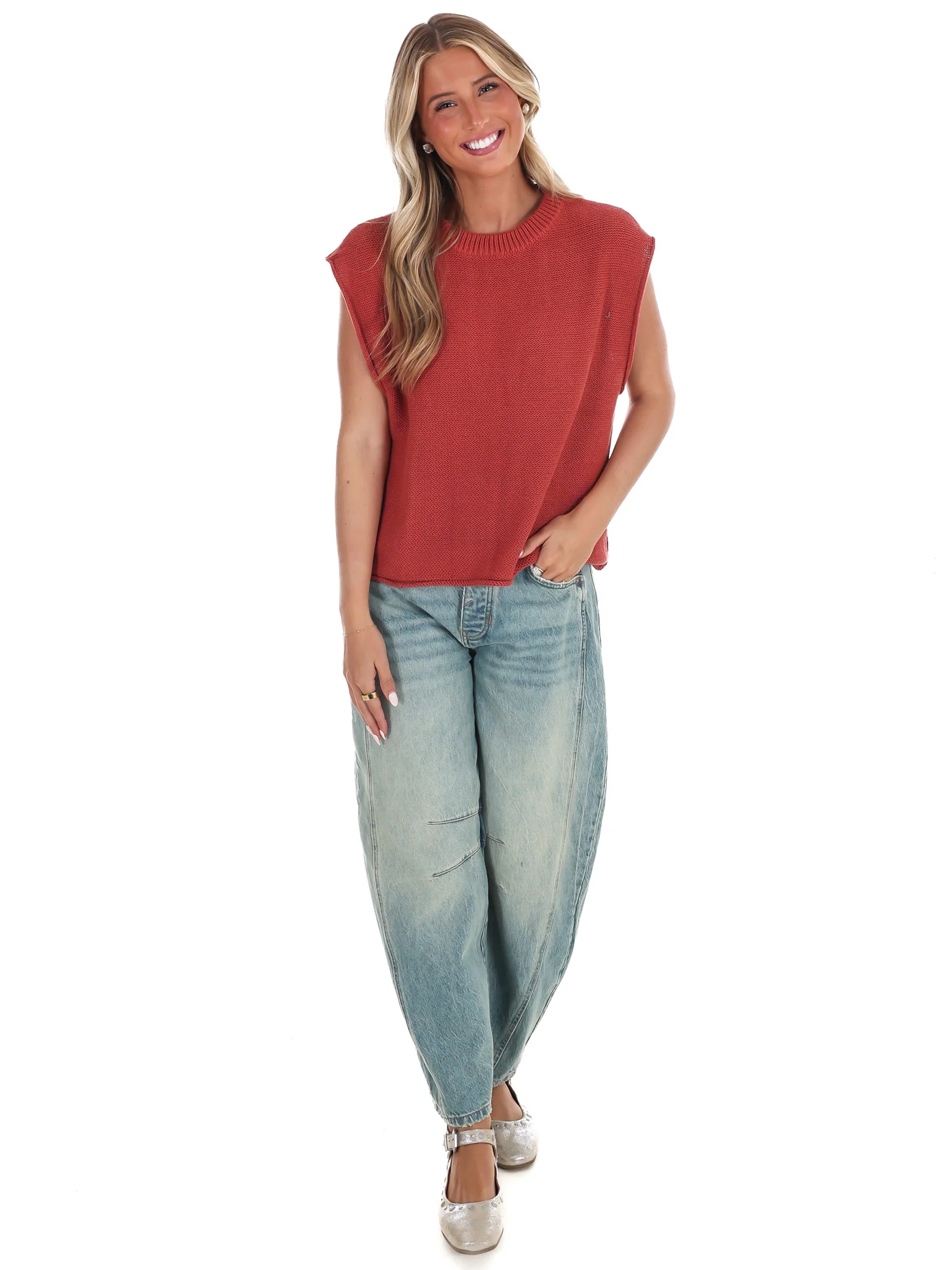 Ember Glow Sweater Vest Top - Image 9