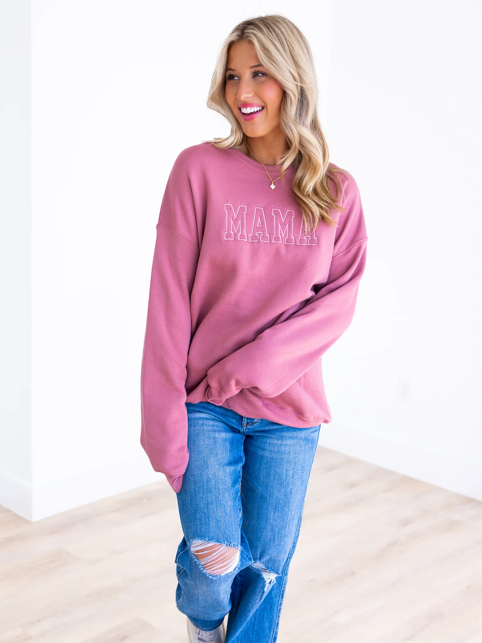 Embroidered MAMA Sweatshirt - Image 11