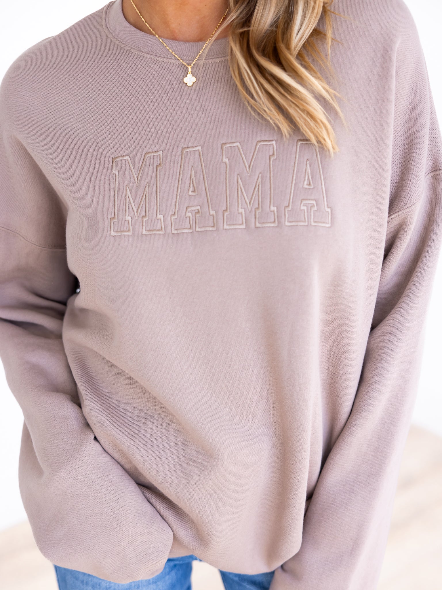 Embroidered MAMA Sweatshirt - Image 4