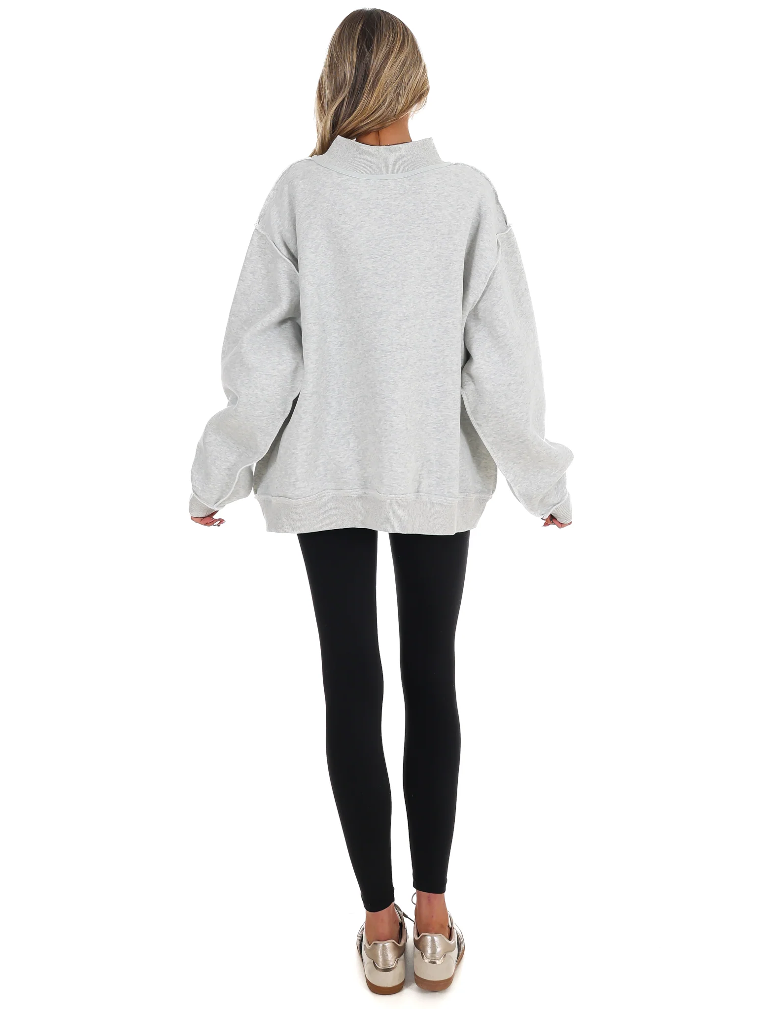 Embroidered Stripe Tennessee Mock Neck Sweatshirt - Image 8