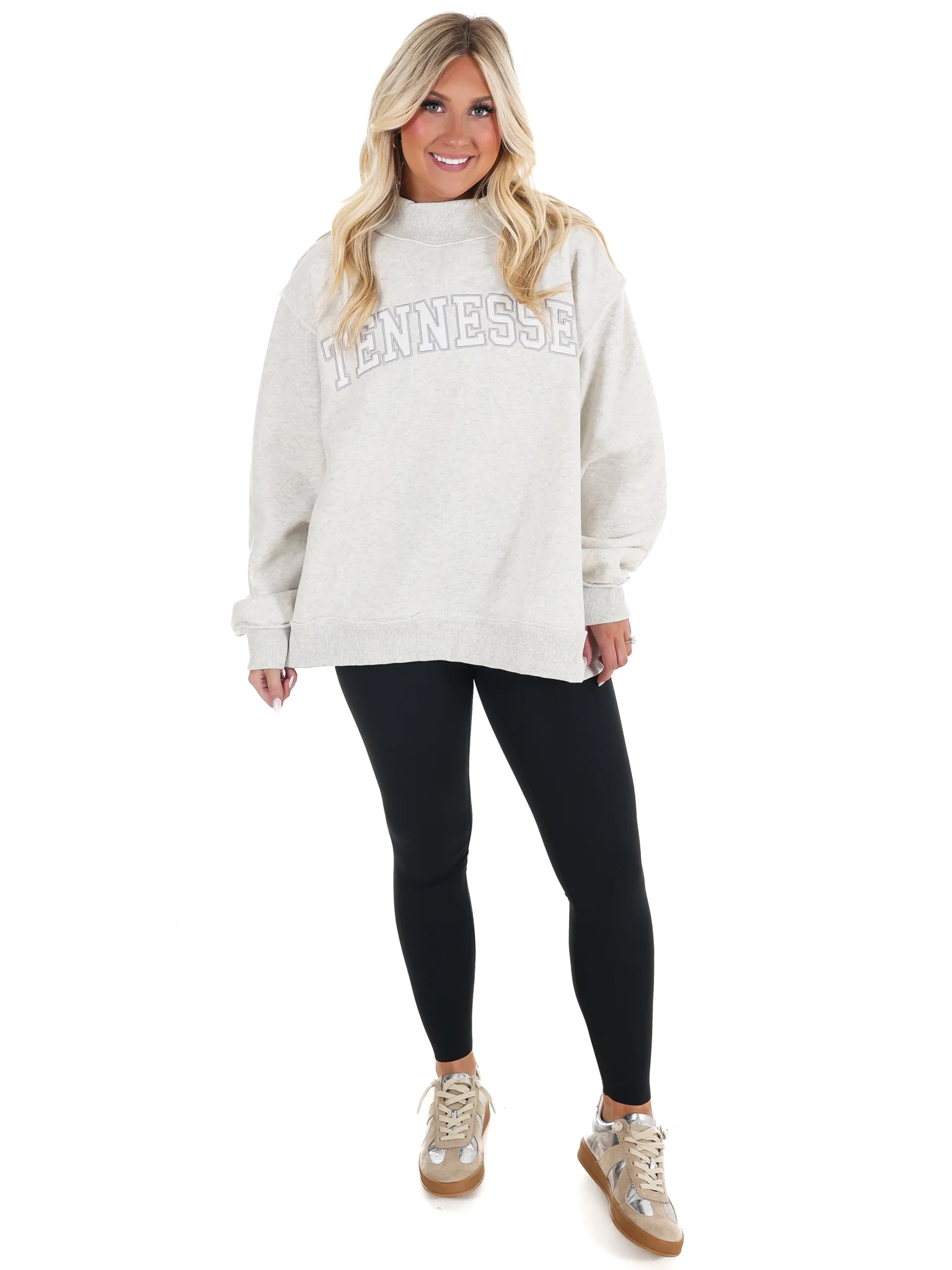 Embroidered Tennessee Mock Neck Sweatshirt - Image 4