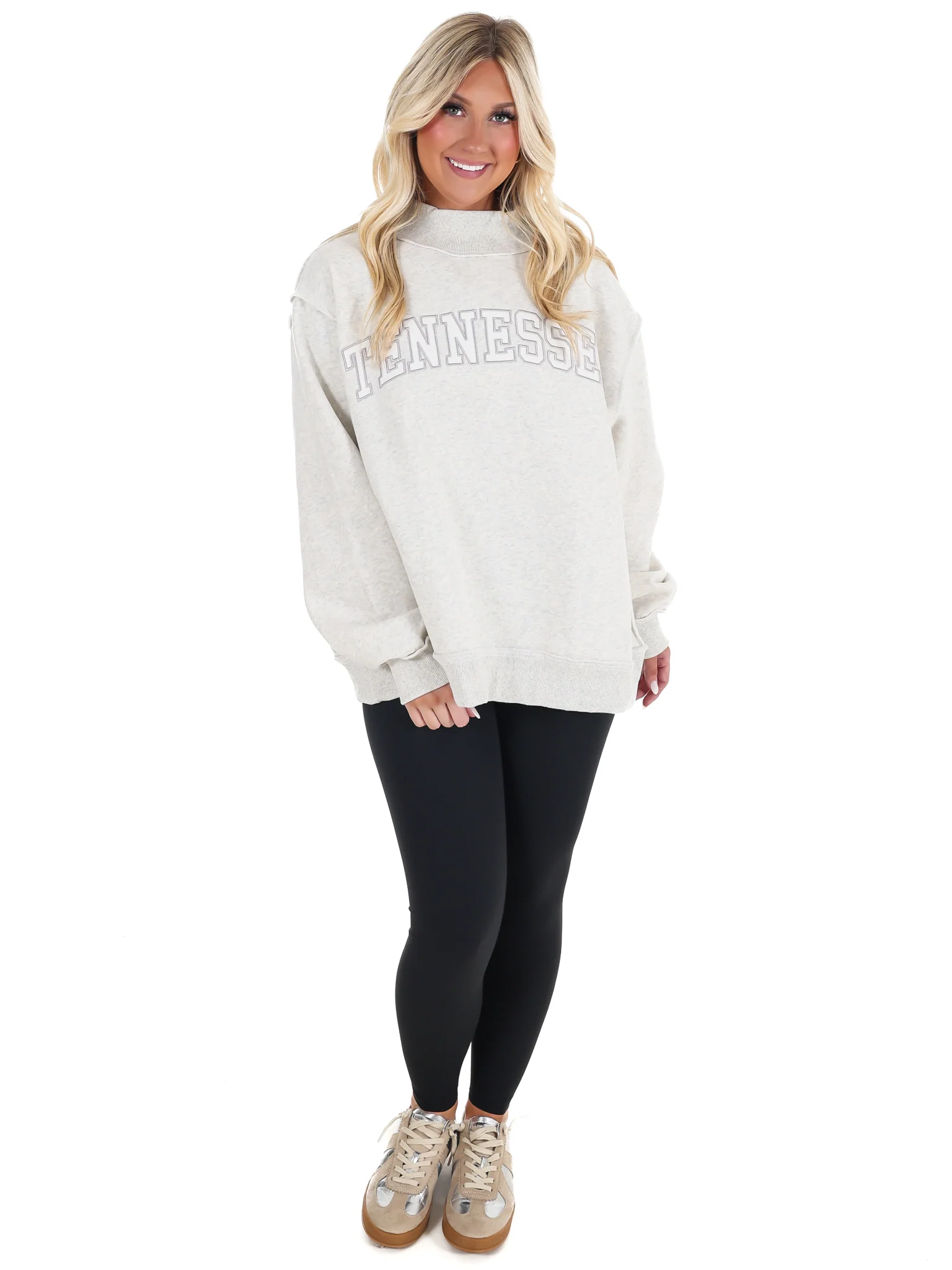 Embroidered Tennessee Mock Neck Sweatshirt - Image 6