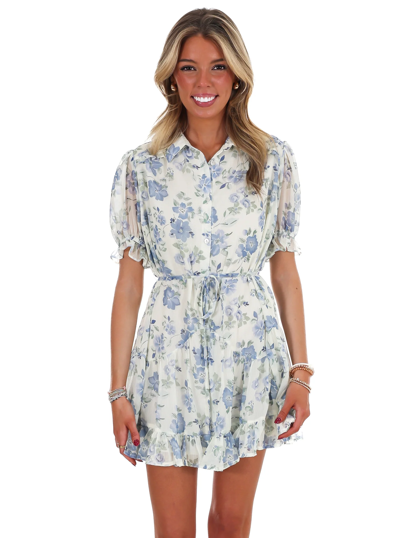 Enchanted Floral Mini Dress - Image 4