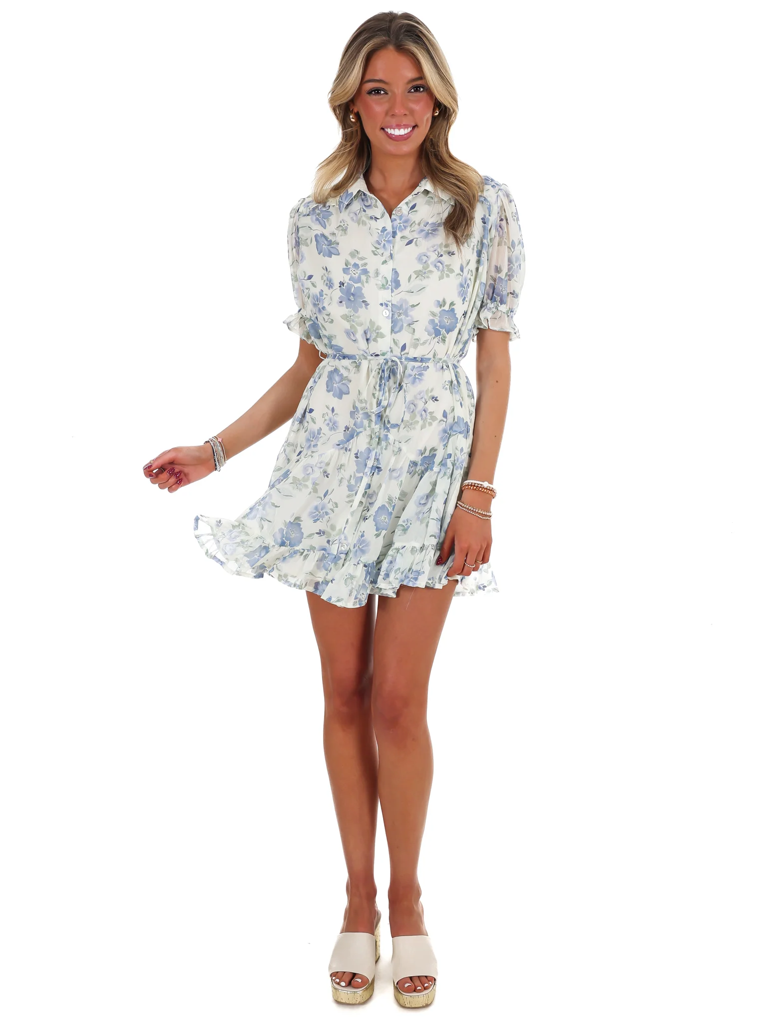 Enchanted Floral Mini Dress - Image 5