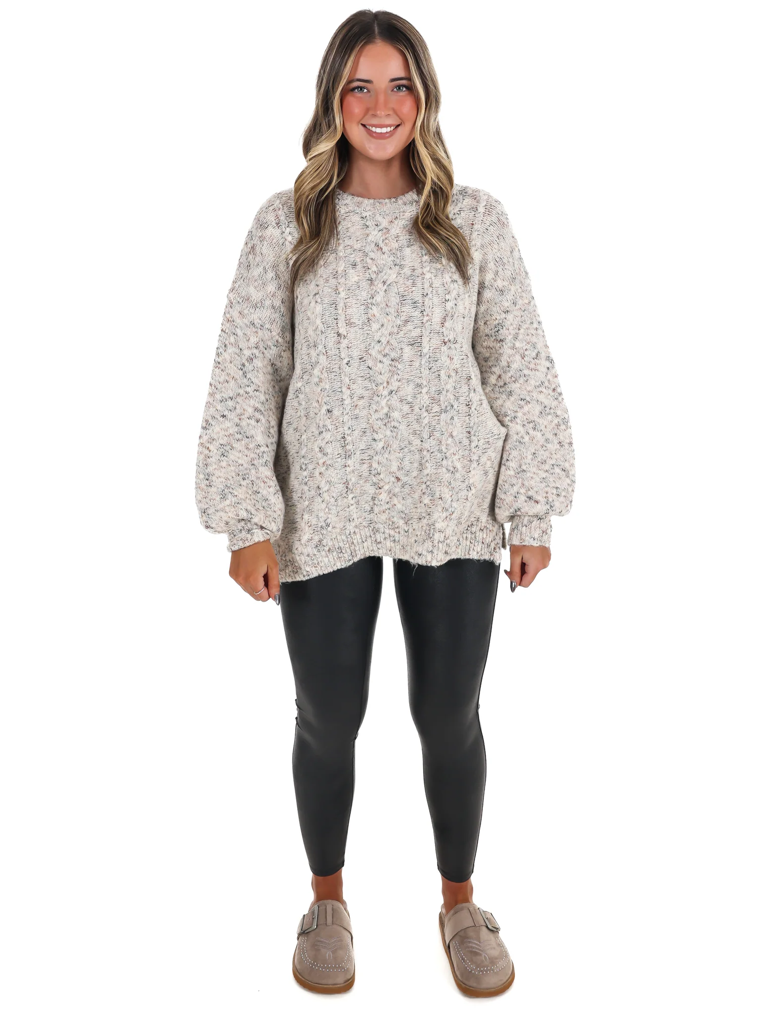 Endless Charm Cable Knit Sweater - Image 2