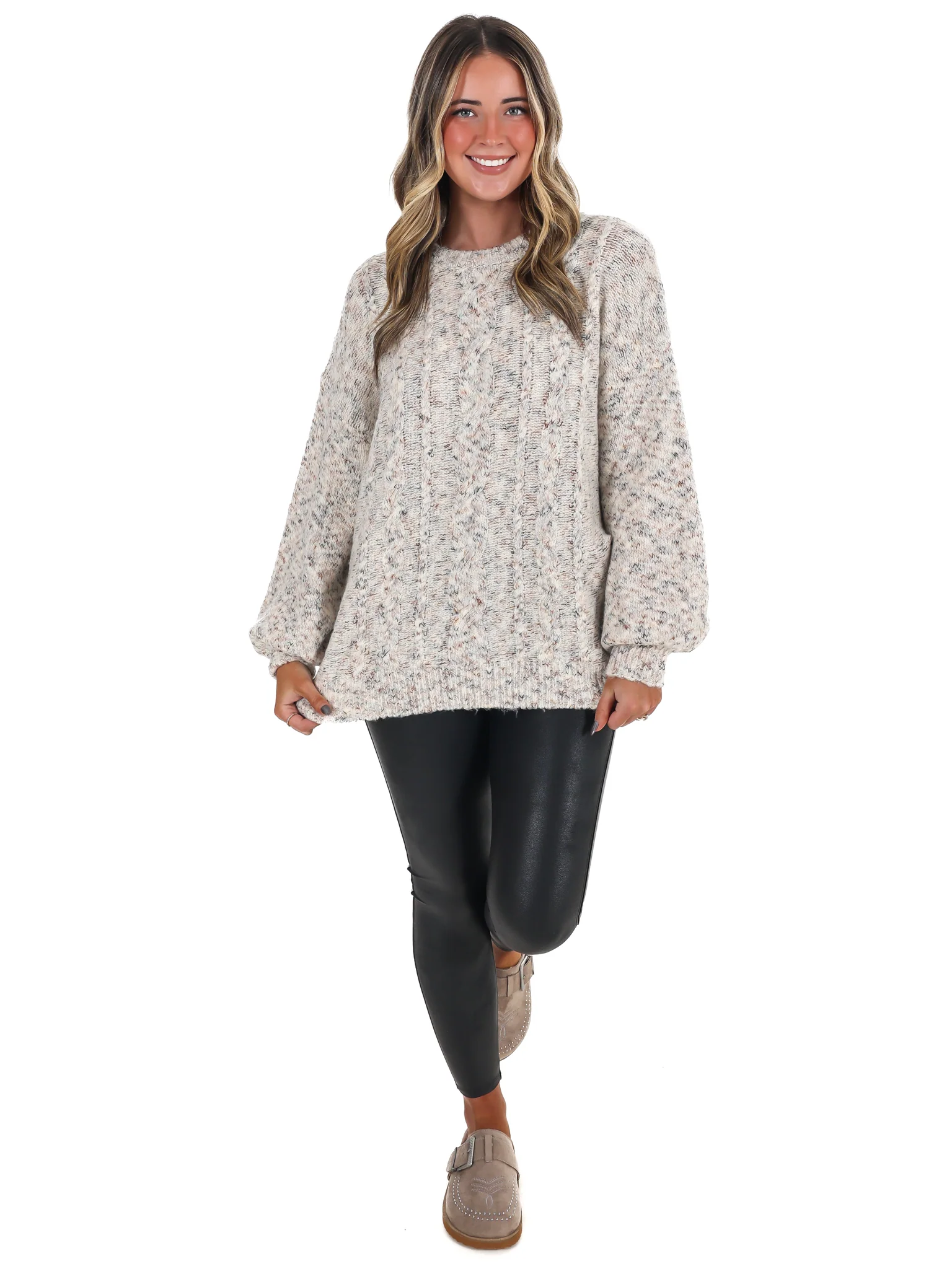 Endless Charm Cable Knit Sweater - Image 4