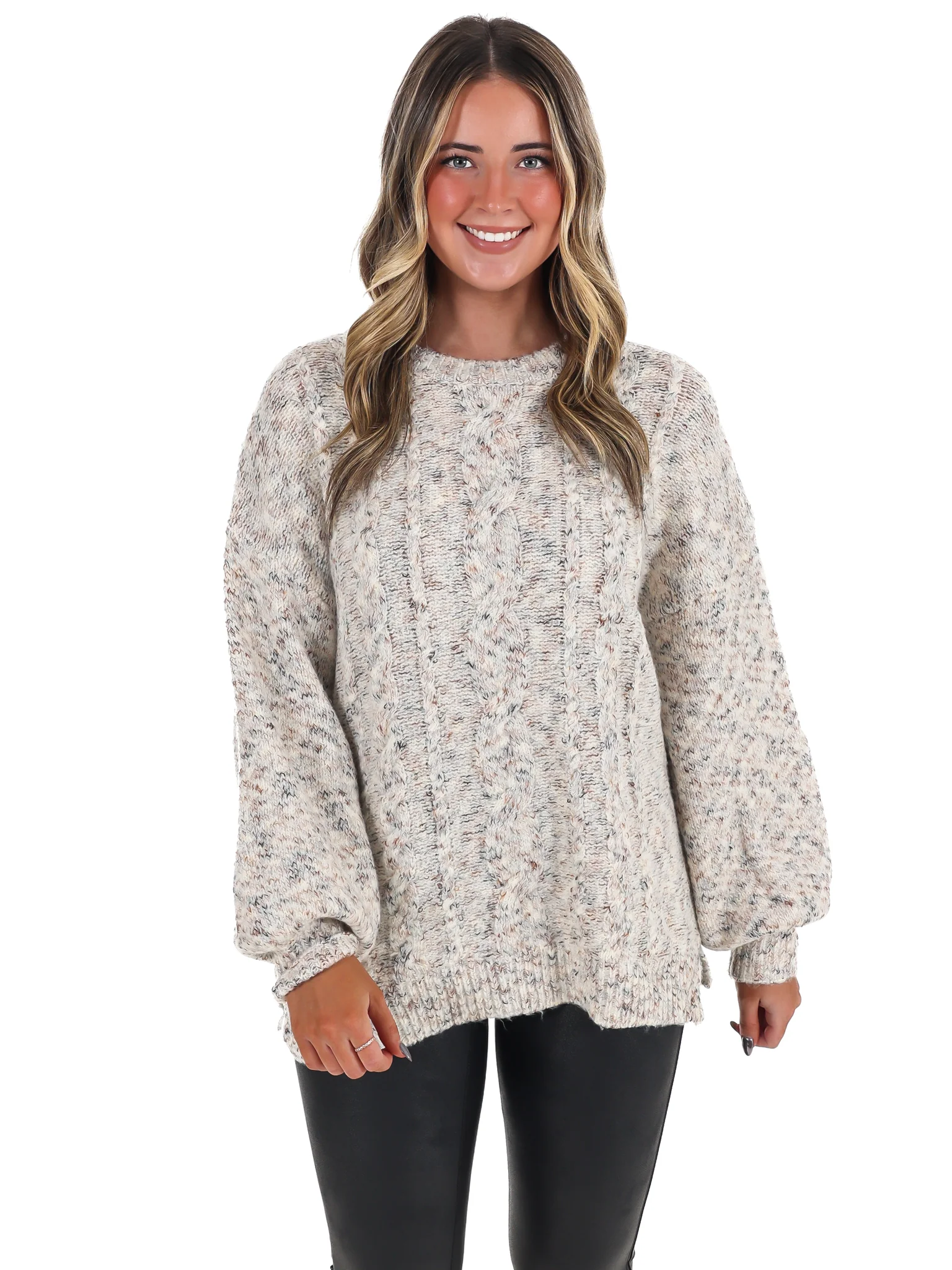 Endless Charm Cable Knit Sweater - Image 5