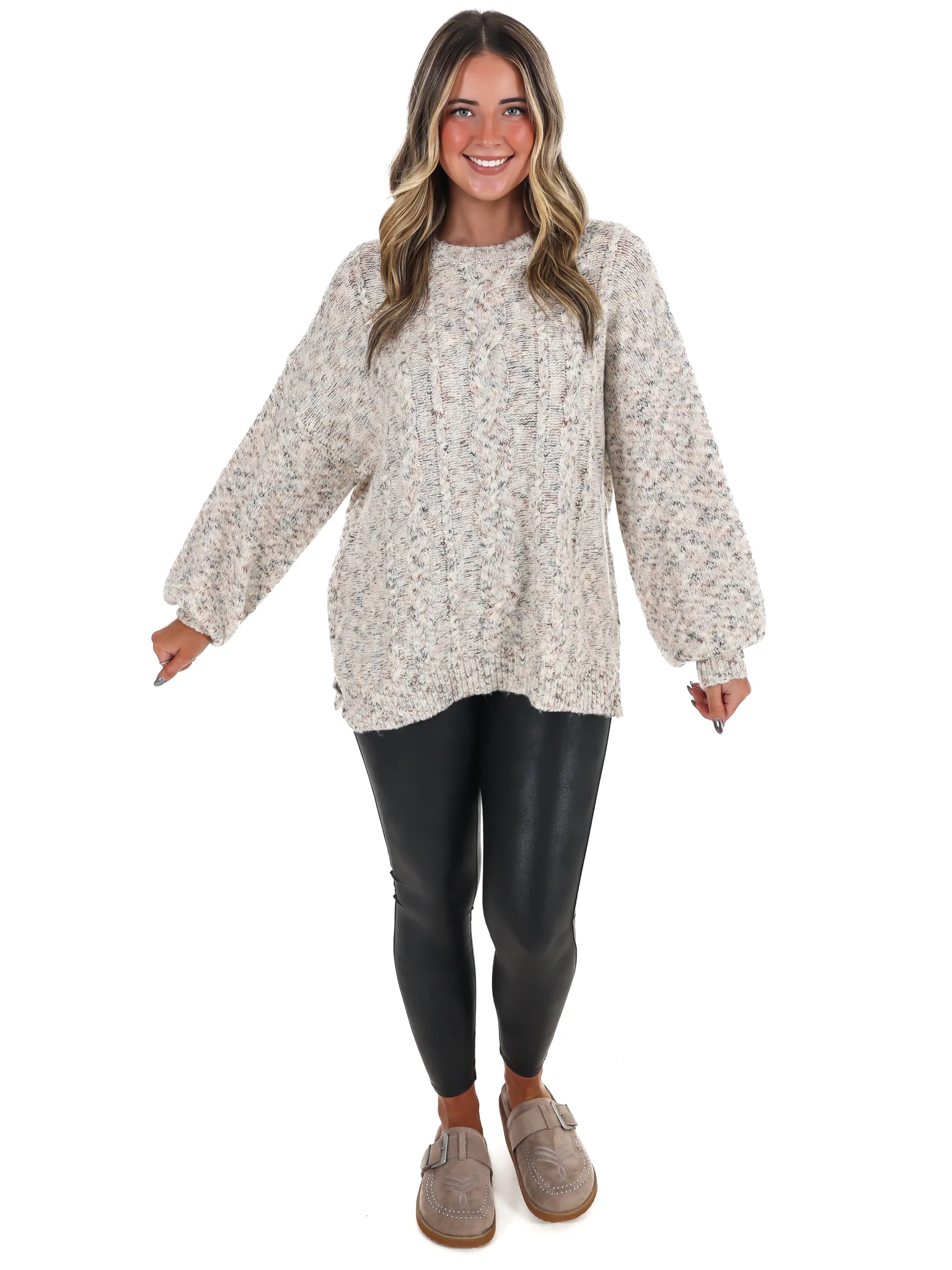 Endless Charm Cable Knit Sweater - Image 7