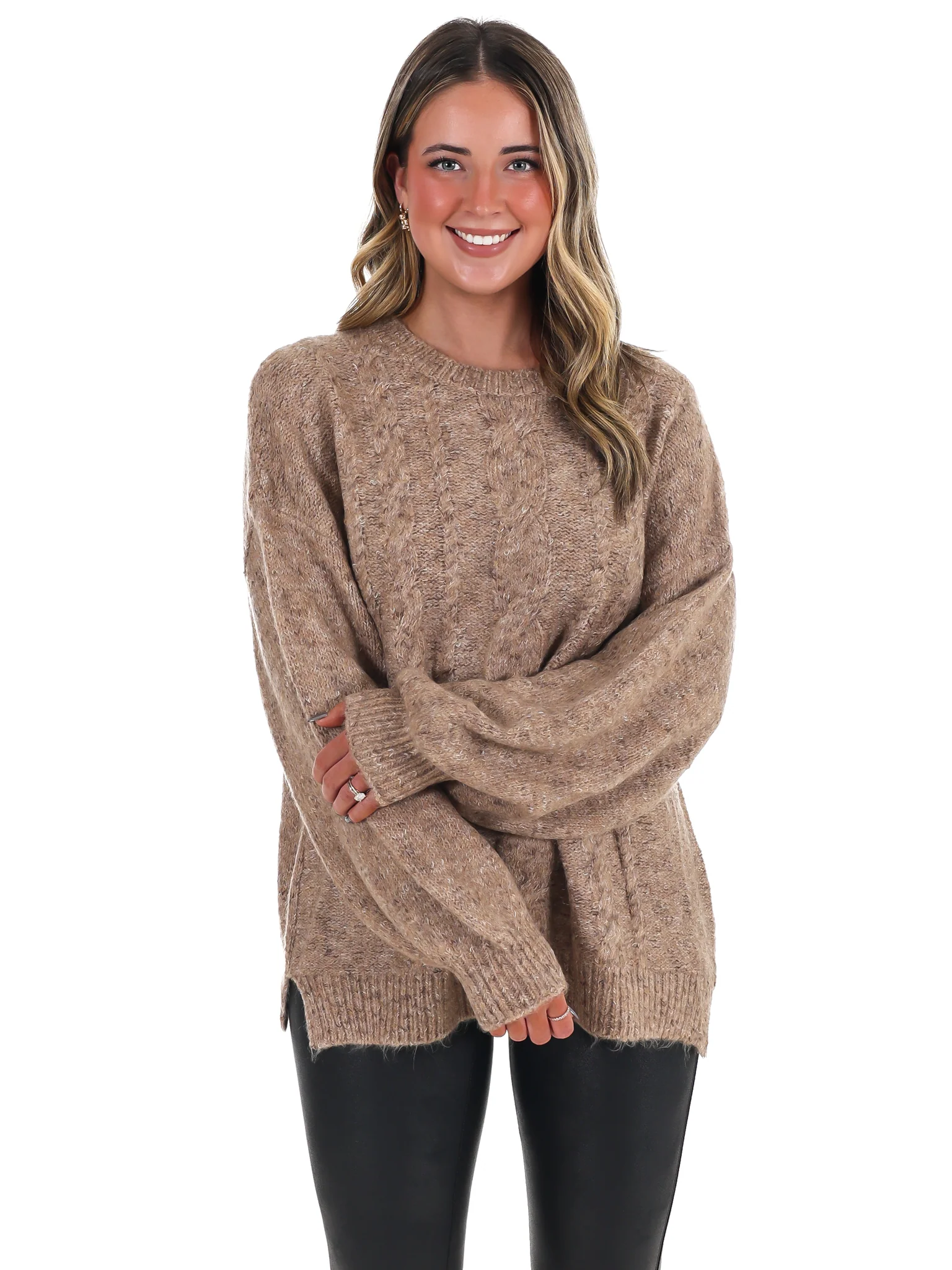 Endless Charm Cable Knit Sweater - Image 9