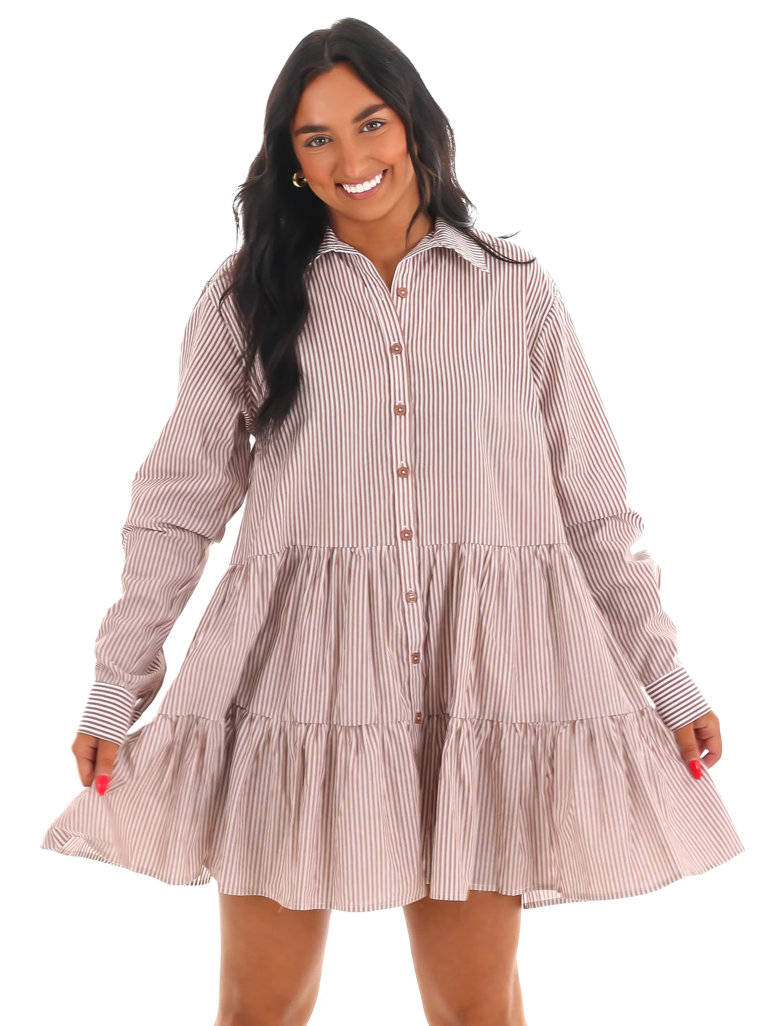 Endless Stripes Button Down Dress - Image 3