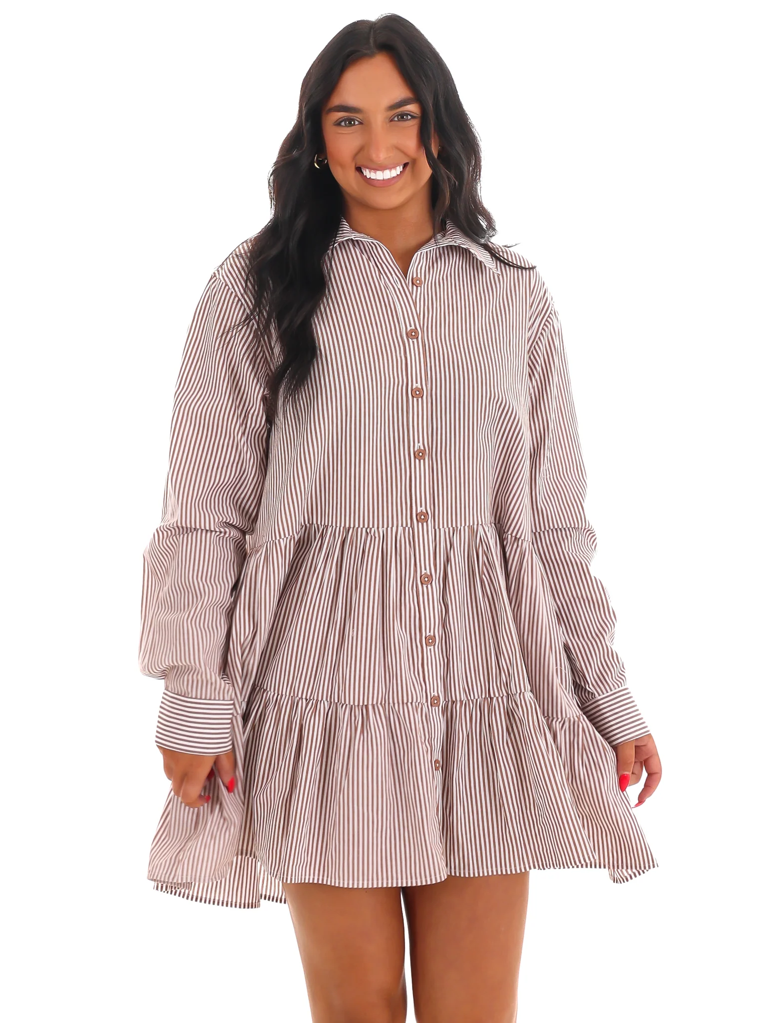 Endless Stripes Button Down Dress - Image 5