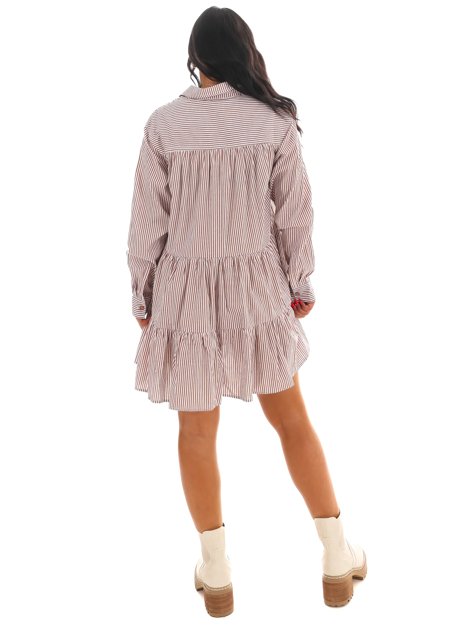 Endless Stripes Button Down Dress - Image 7