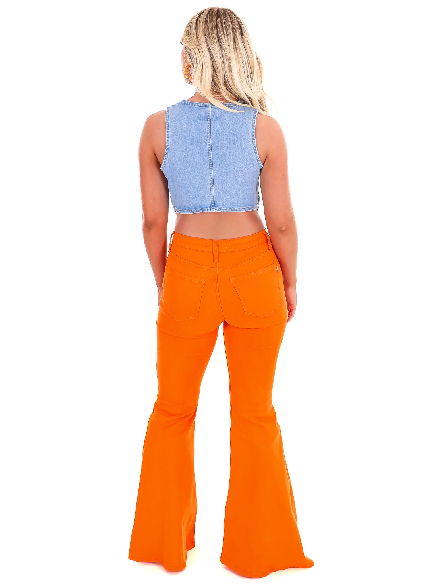 Enjoy the Ride Crop Denim Vest - Image 9