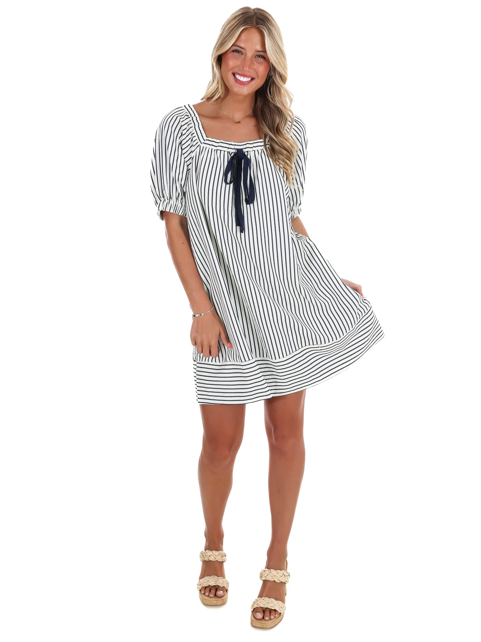Enough for Me Stripe Mini Dress - Image 4