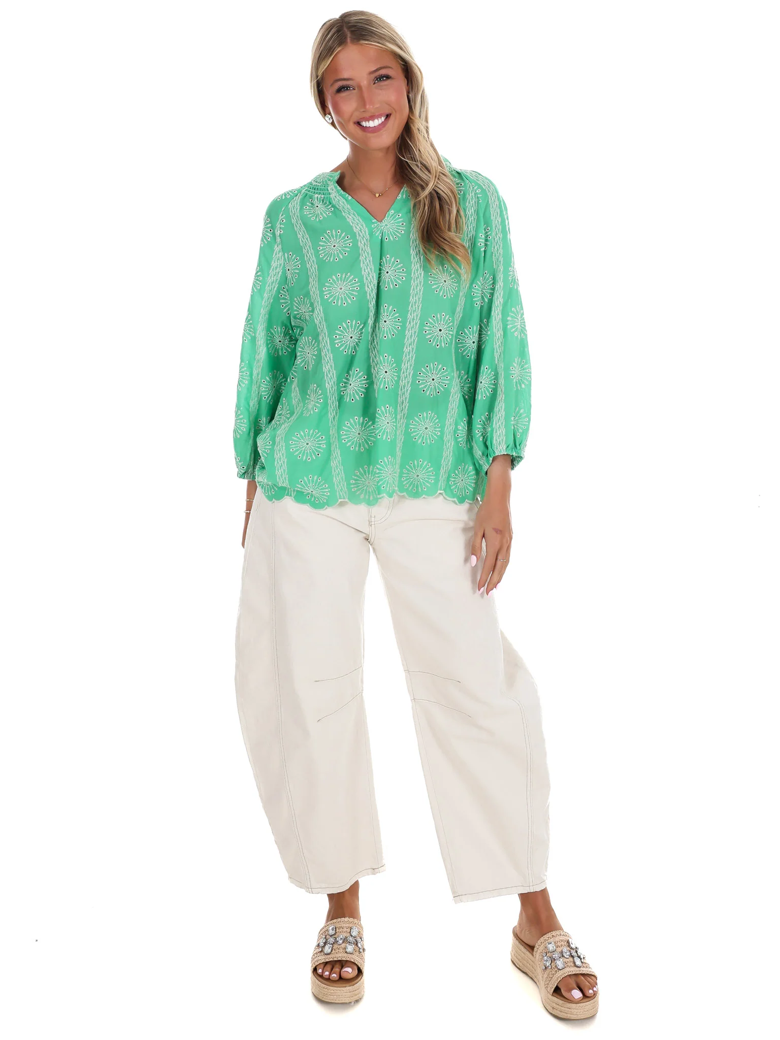 Every Morning Eyelet Lace Top - Image 11