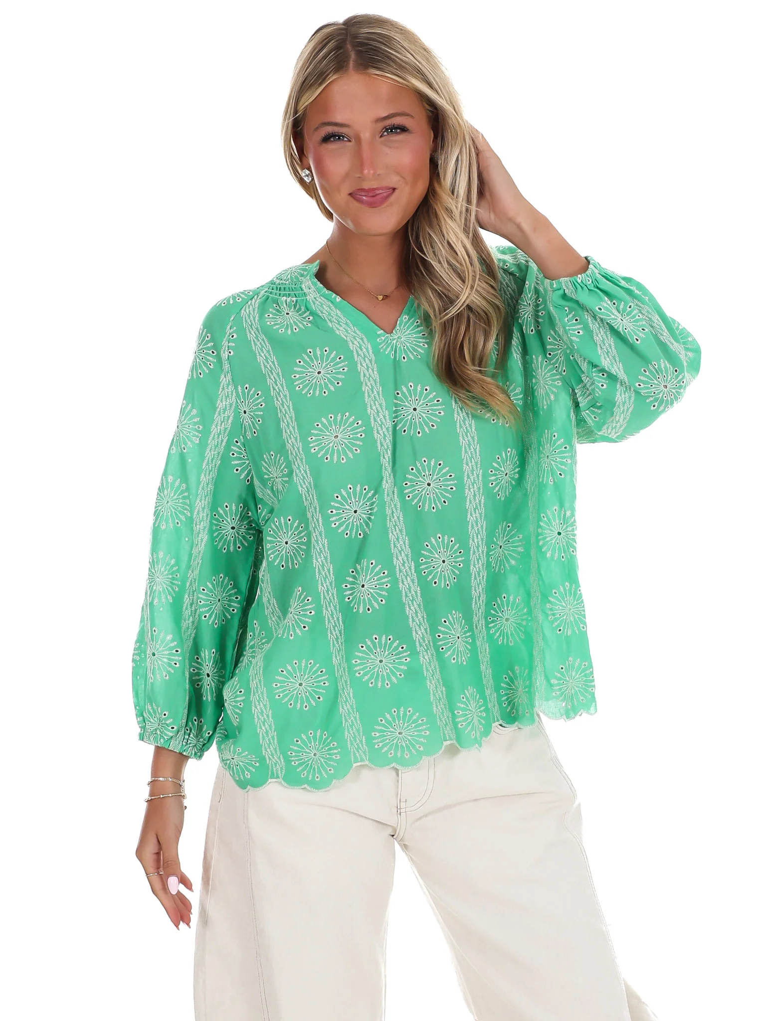 Every Morning Eyelet Lace Top - Image 12