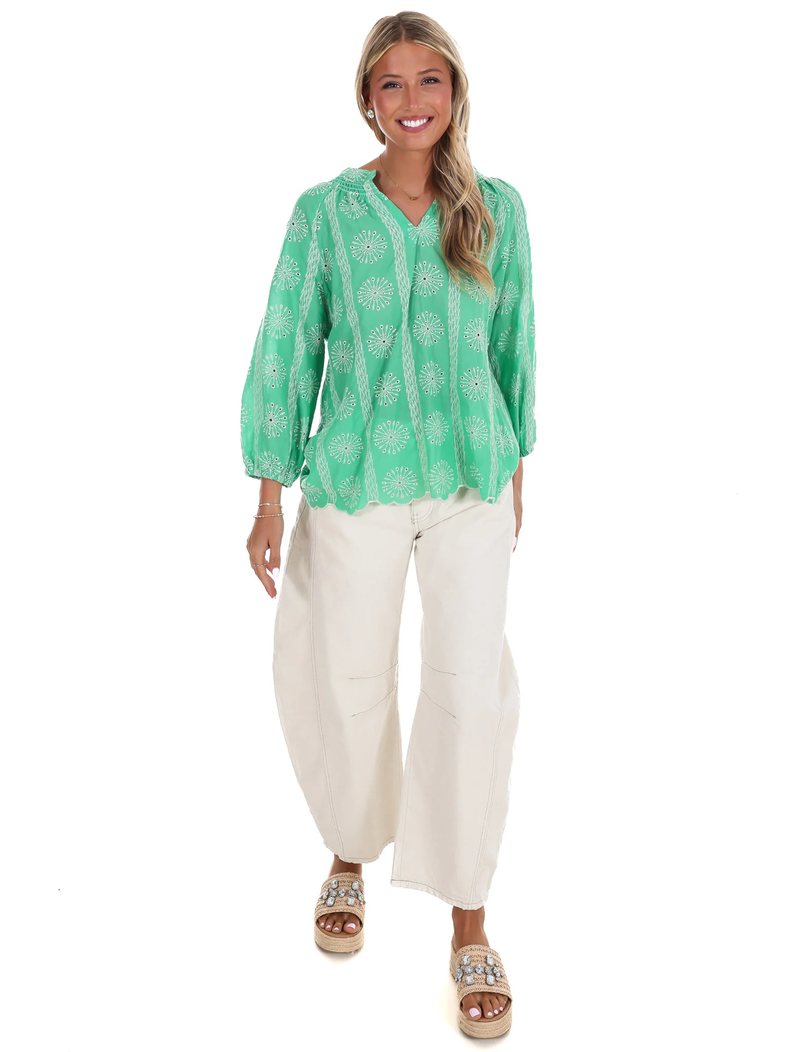 Every Morning Eyelet Lace Top - Image 13