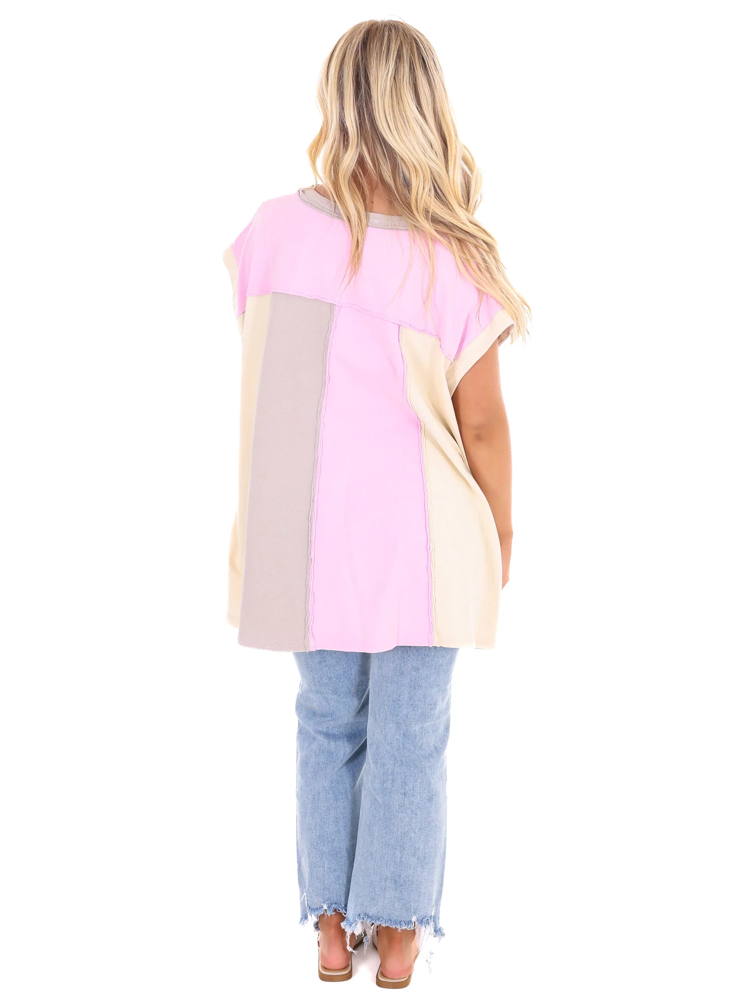 Everybody Talks Colorblock Top - Image 7