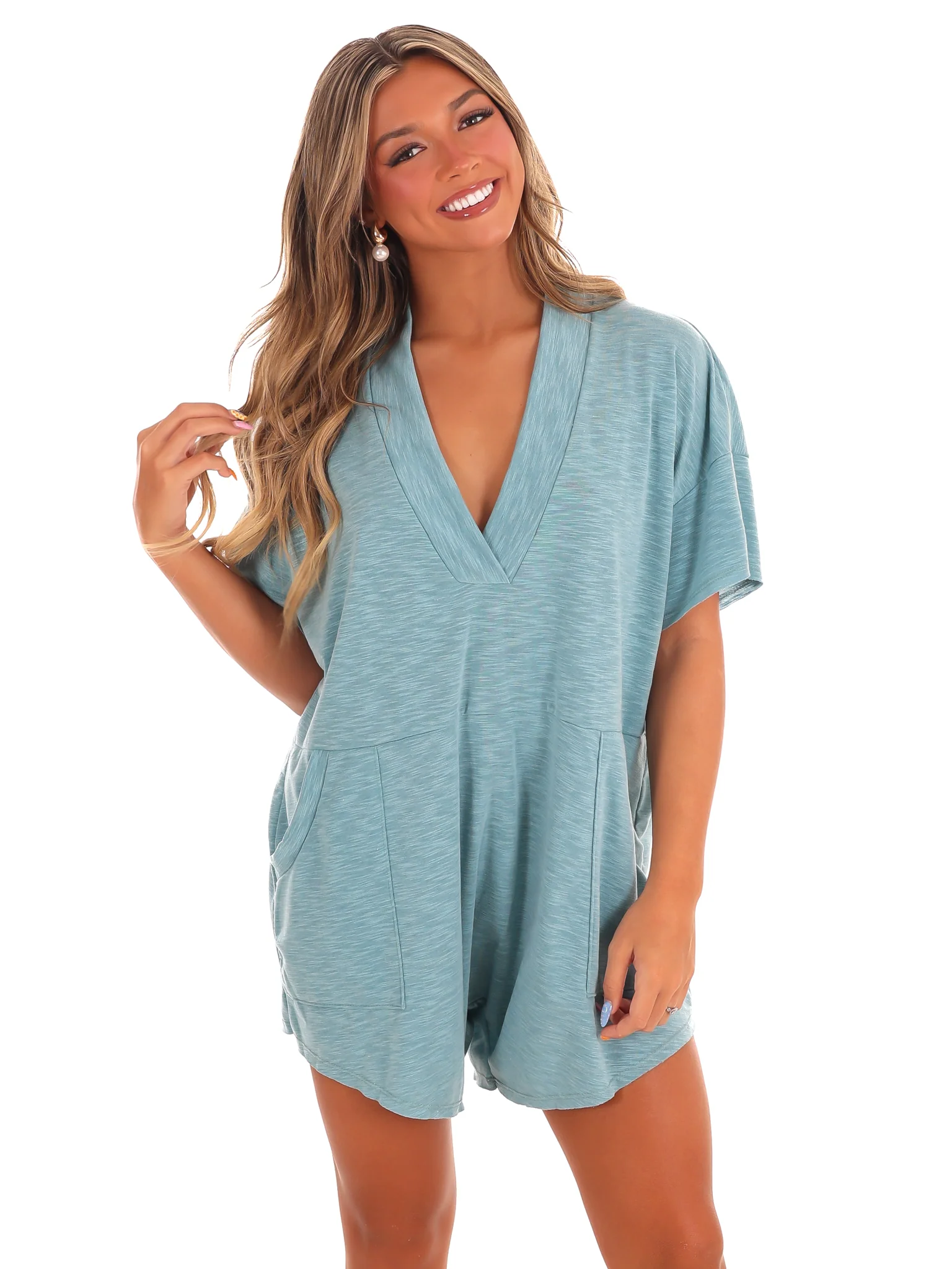 Everyday Adventure V-Neck Romper - Image 5