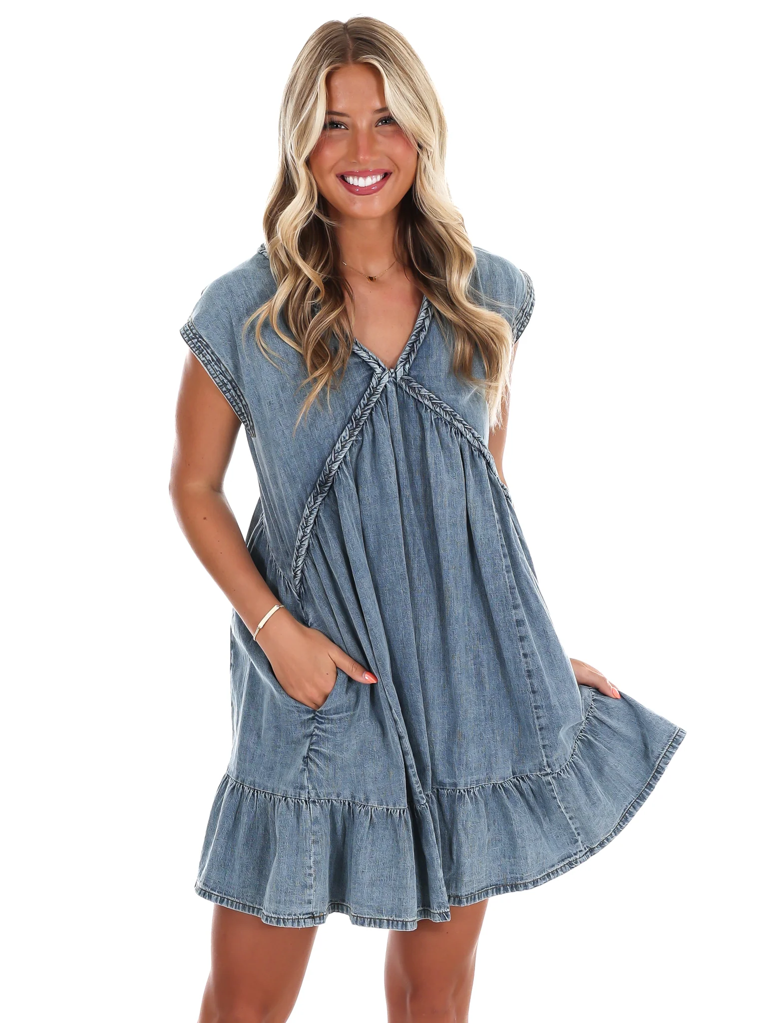 Everything I Love Denim Mini Dress