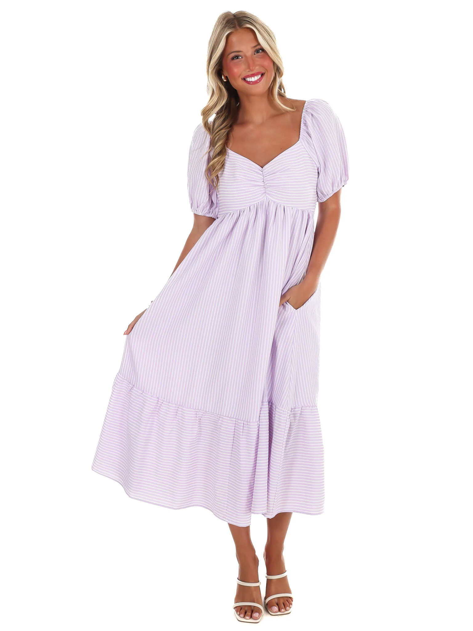 Everything You Need Stripe Midi Dress