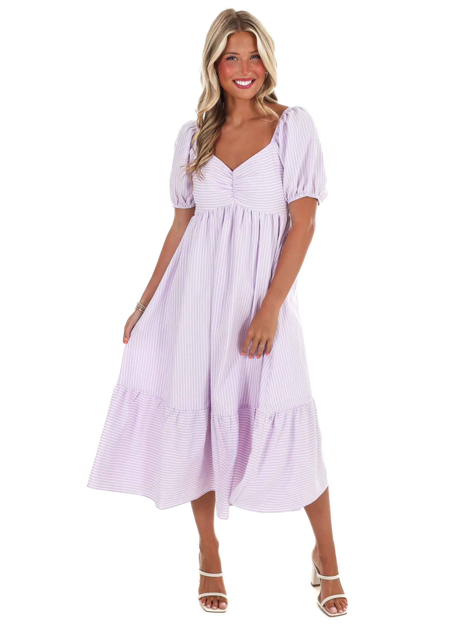 Everything You Need Stripe Midi Dress - Image 6