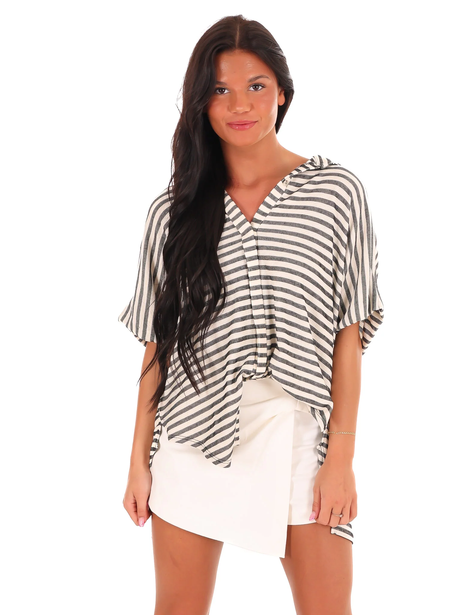 Eyes Wide Open Stripe Oversized Top - Image 3