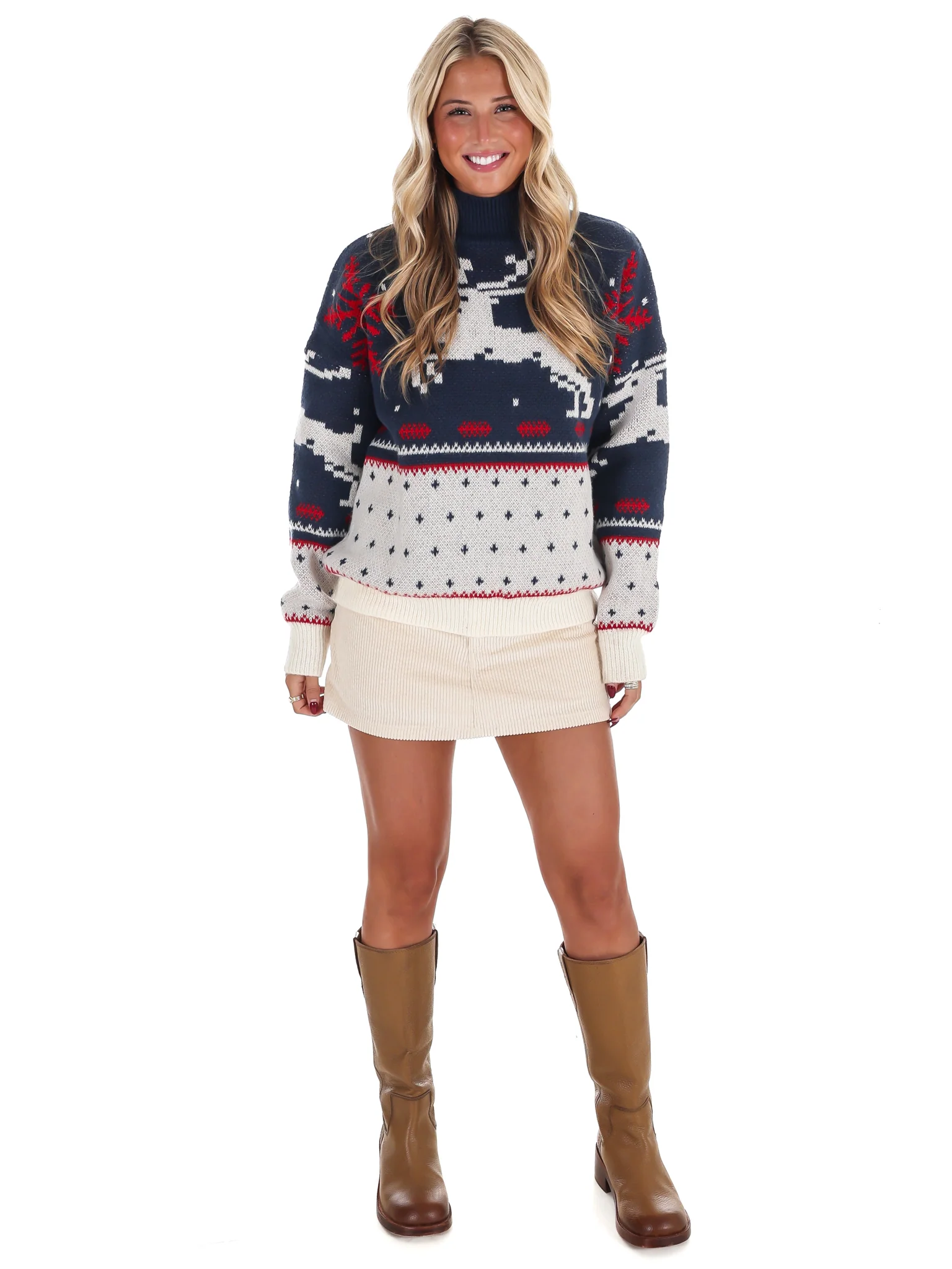 Fair Isle High Neck Sweater - Image 4