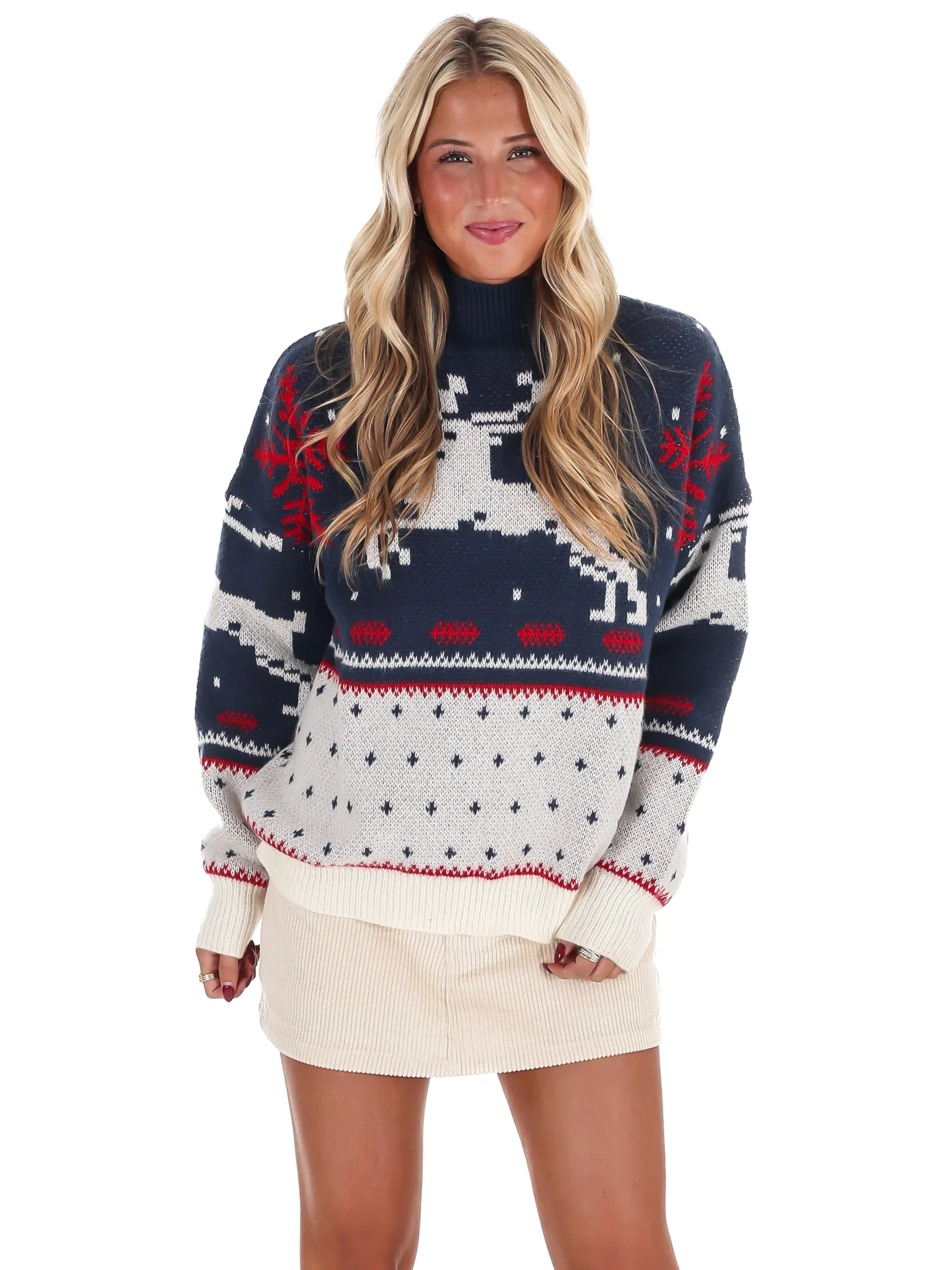 Fair Isle High Neck Sweater - Image 5