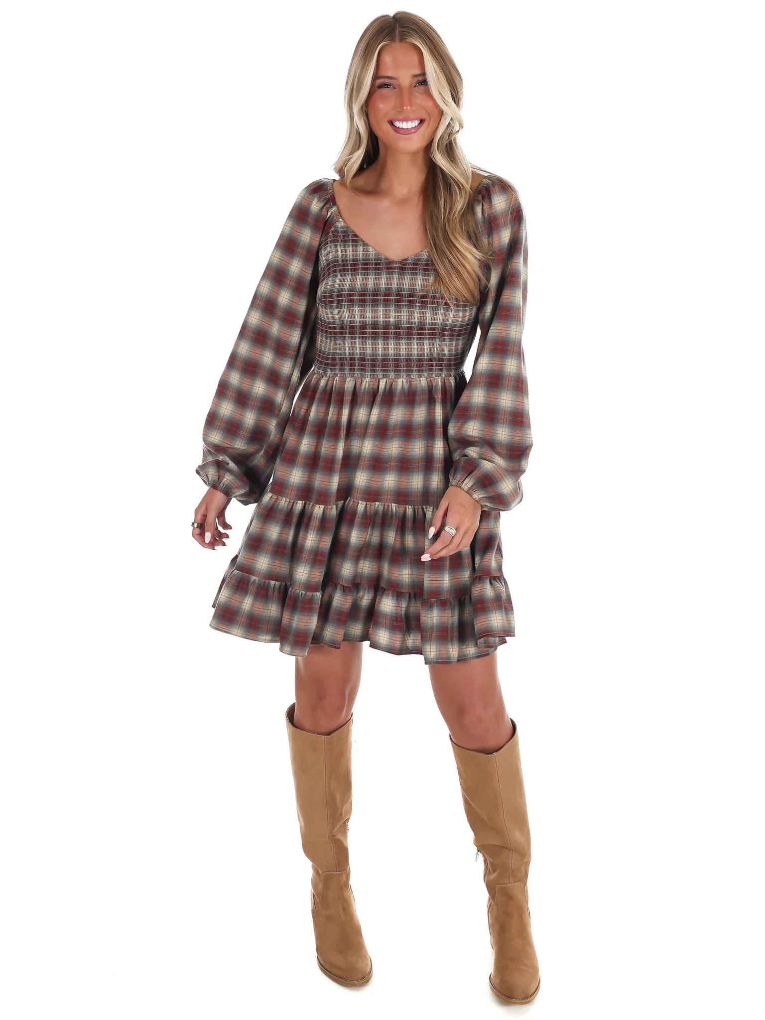 Fall's Favorite Plaid Dress - Image 6