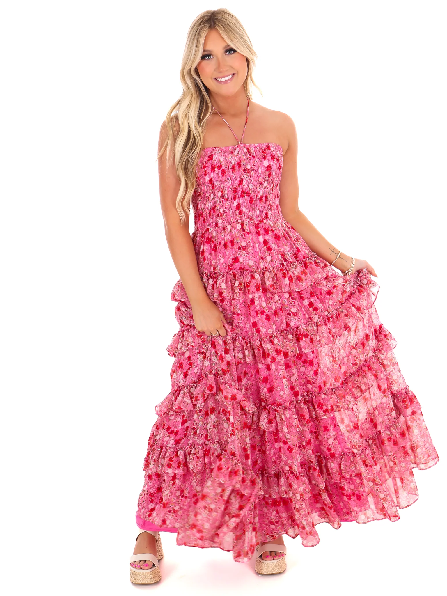 Famous Friends Floral Maxi Dress - Image 4