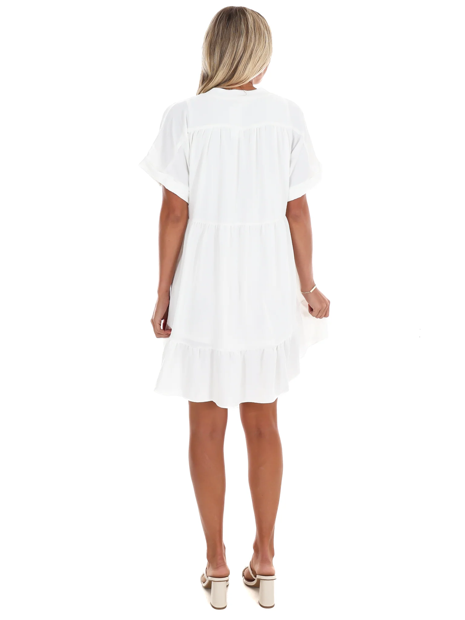 Far Between V-Neck Mini Dress - Image 7