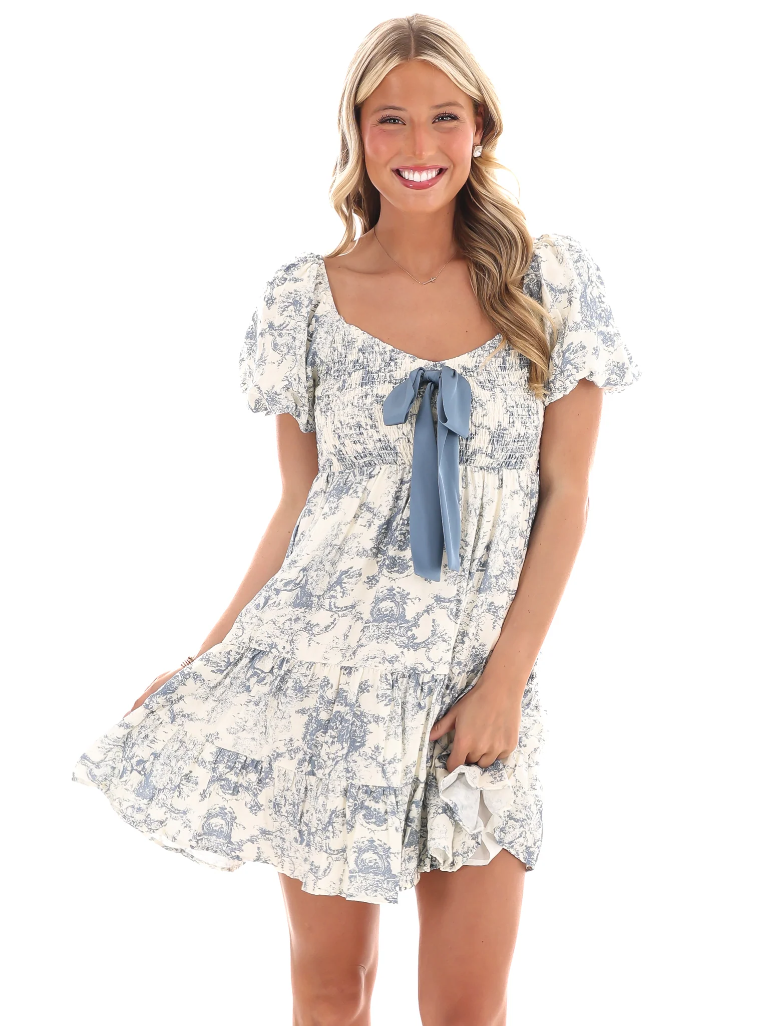 Farmer's Market Floral Mini Dress - Image 3