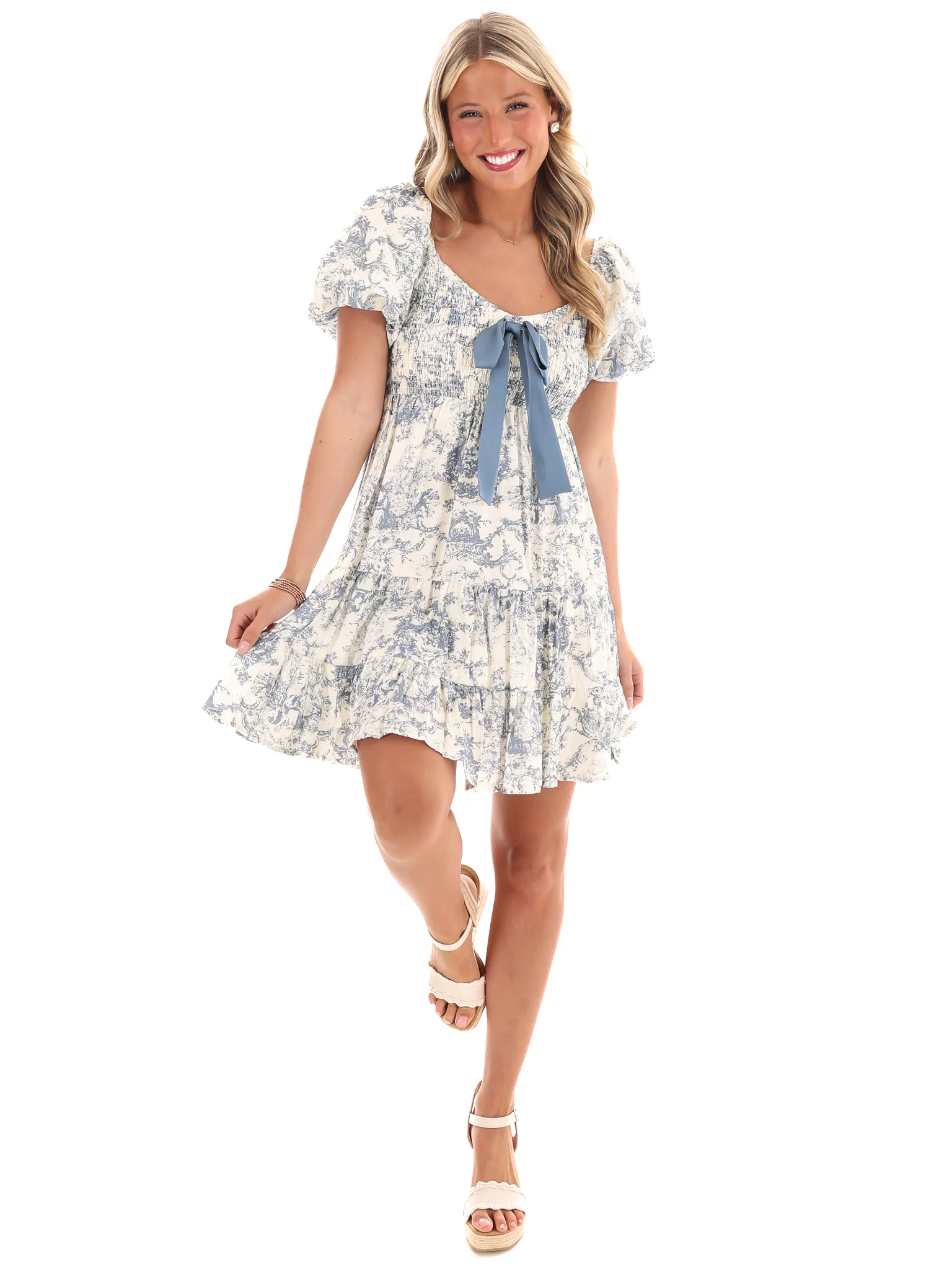 Farmer's Market Floral Mini Dress - Image 6