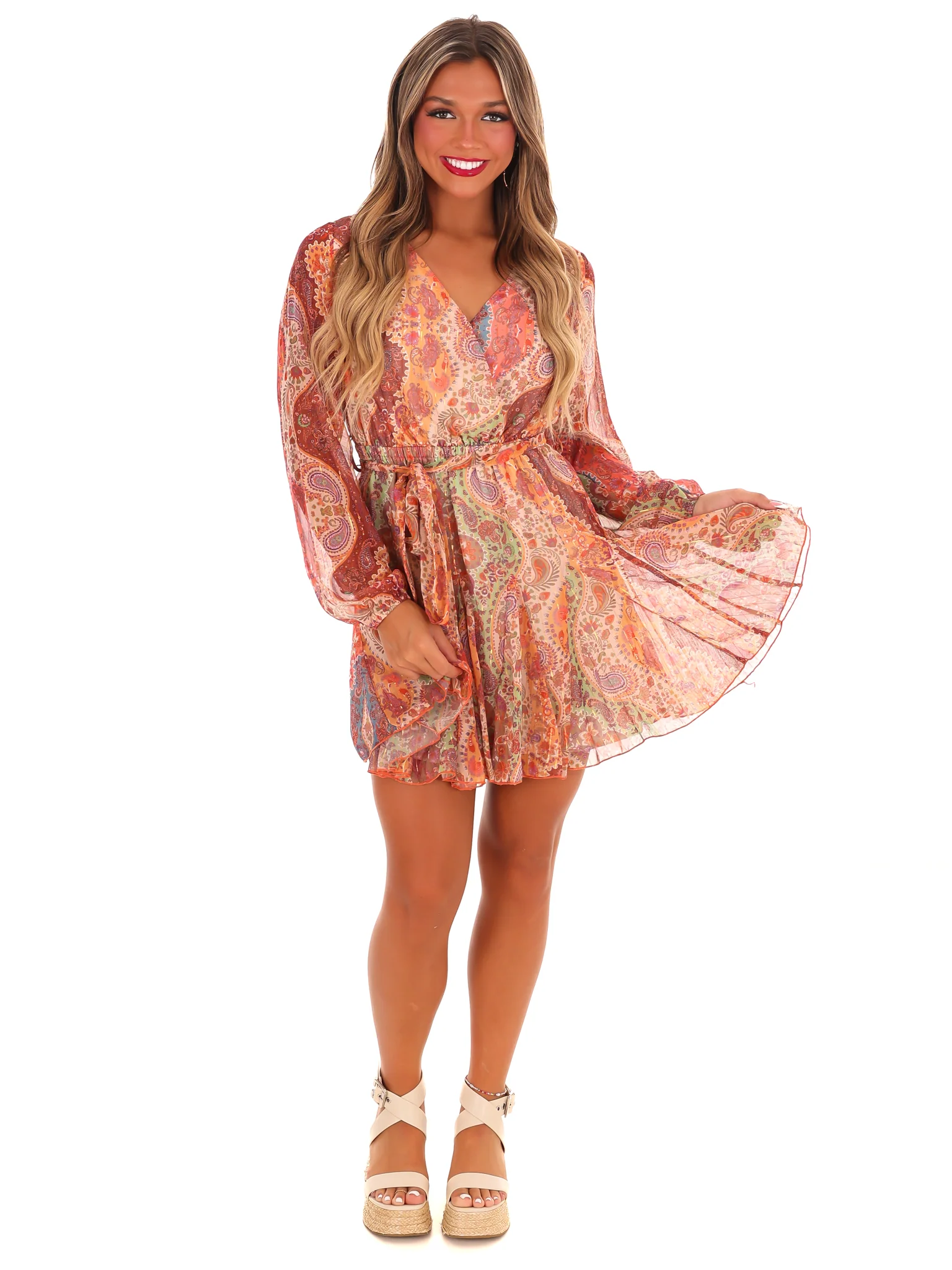 Fashion Forward Paisley Dress - Image 5