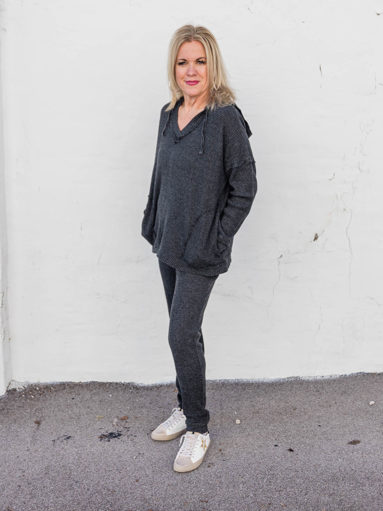 Feel Right Waffle Knit Two Piece Set - Image 2