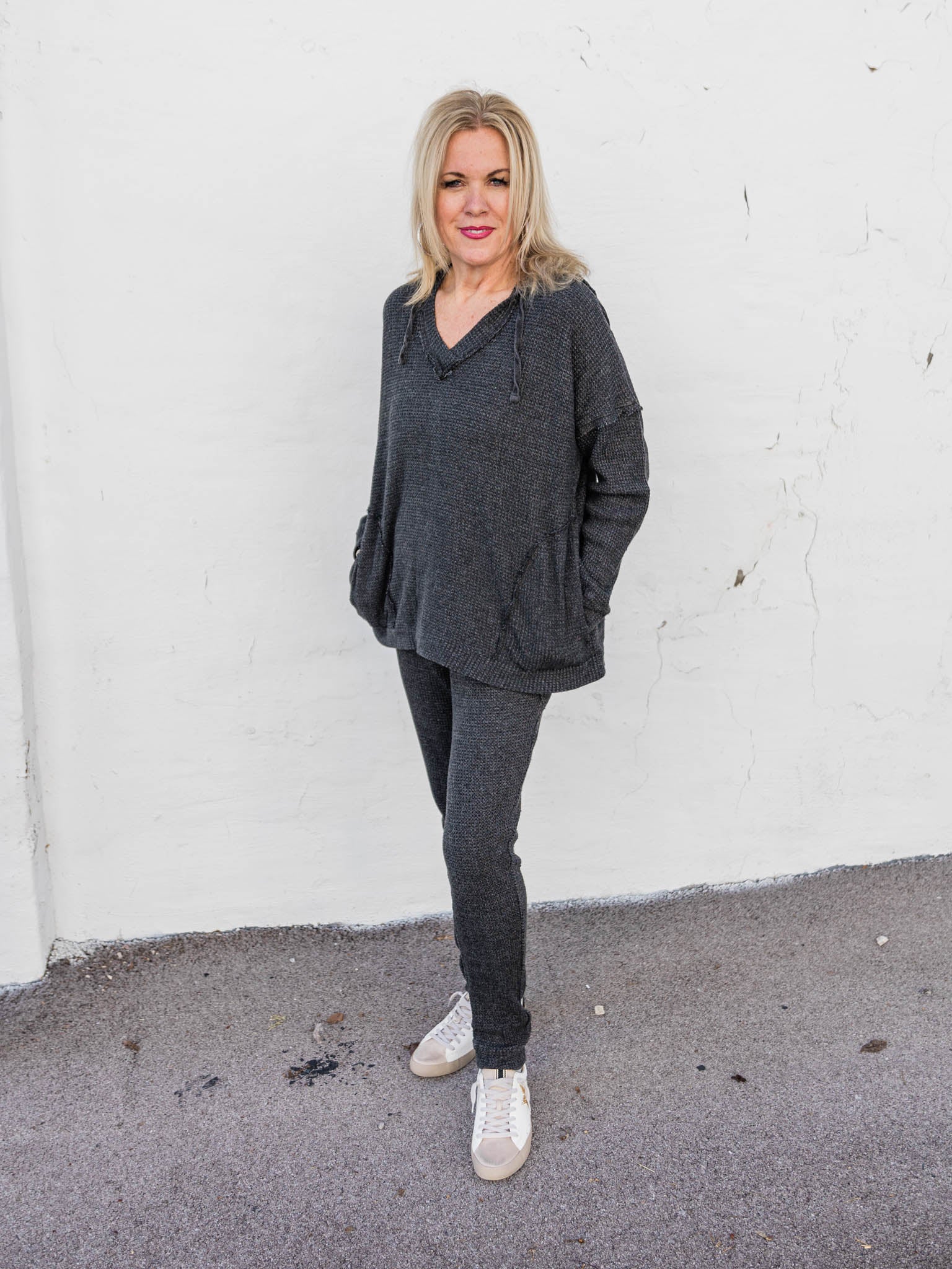 Feel Right Waffle Knit Two Piece Set - Image 3