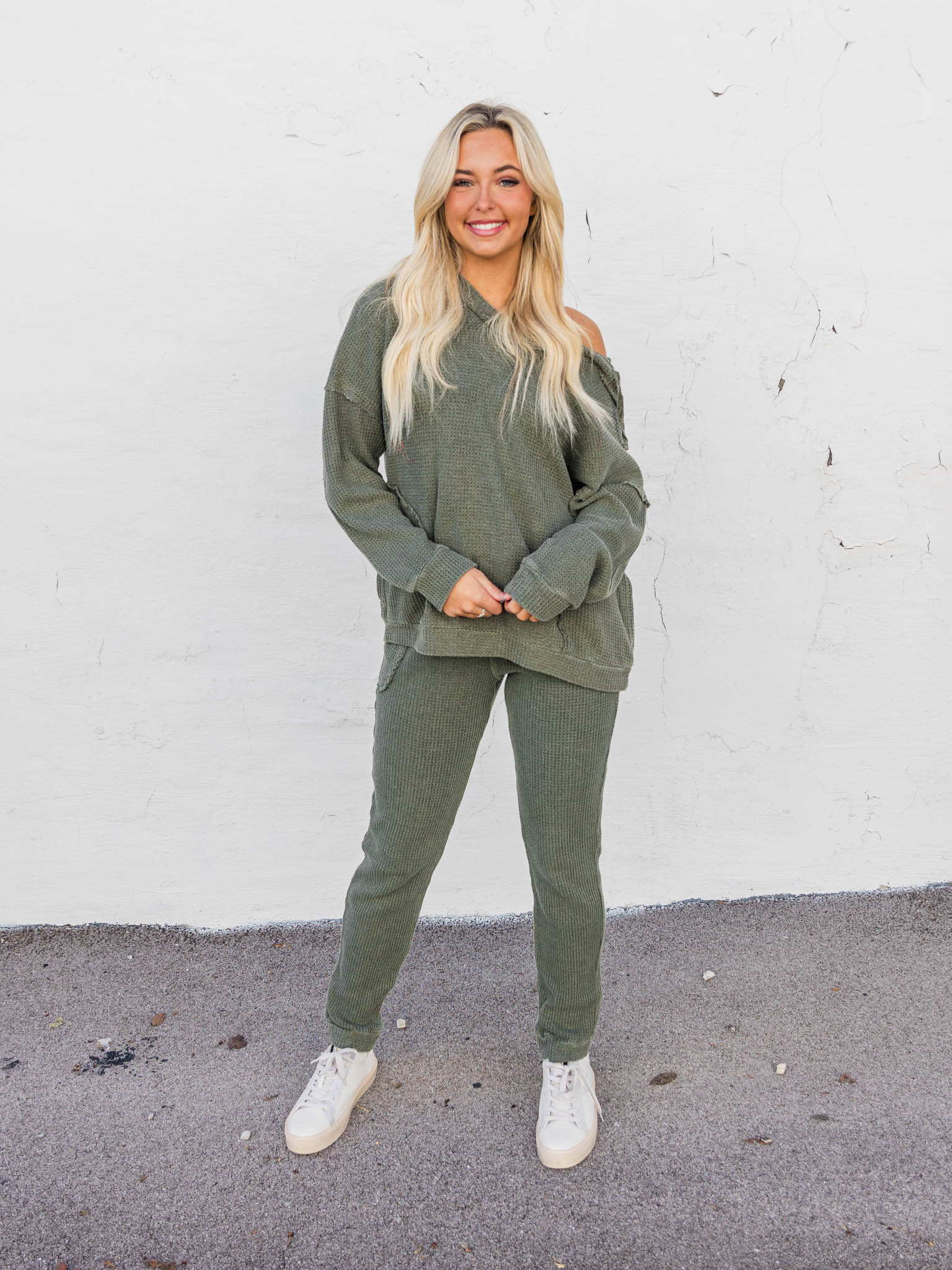 Feel Right Waffle Knit Two Piece Set - Image 7