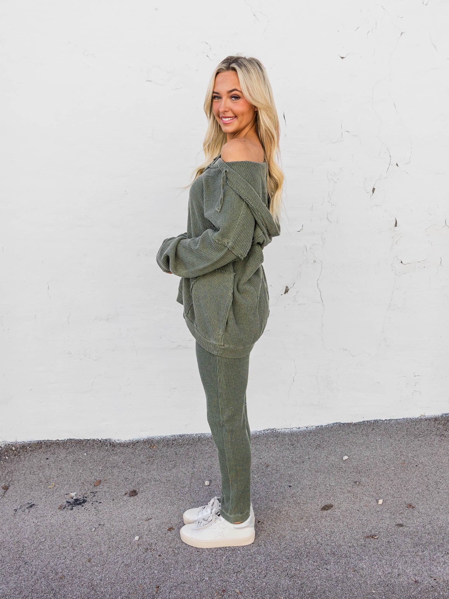 Feel Right Waffle Knit Two Piece Set - Image 9