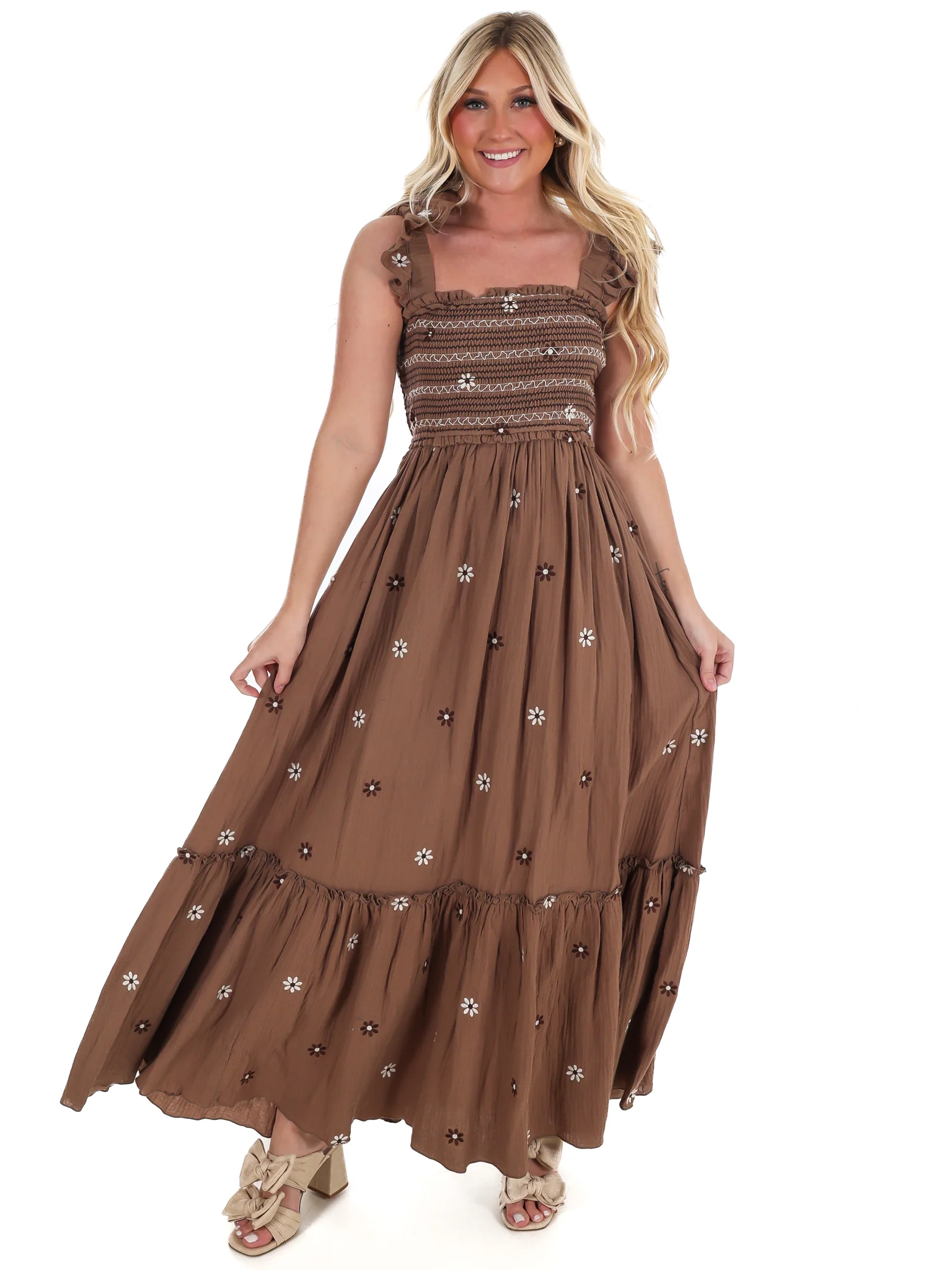Fields of Flowers Embroidered Maxi Dress - Image 13