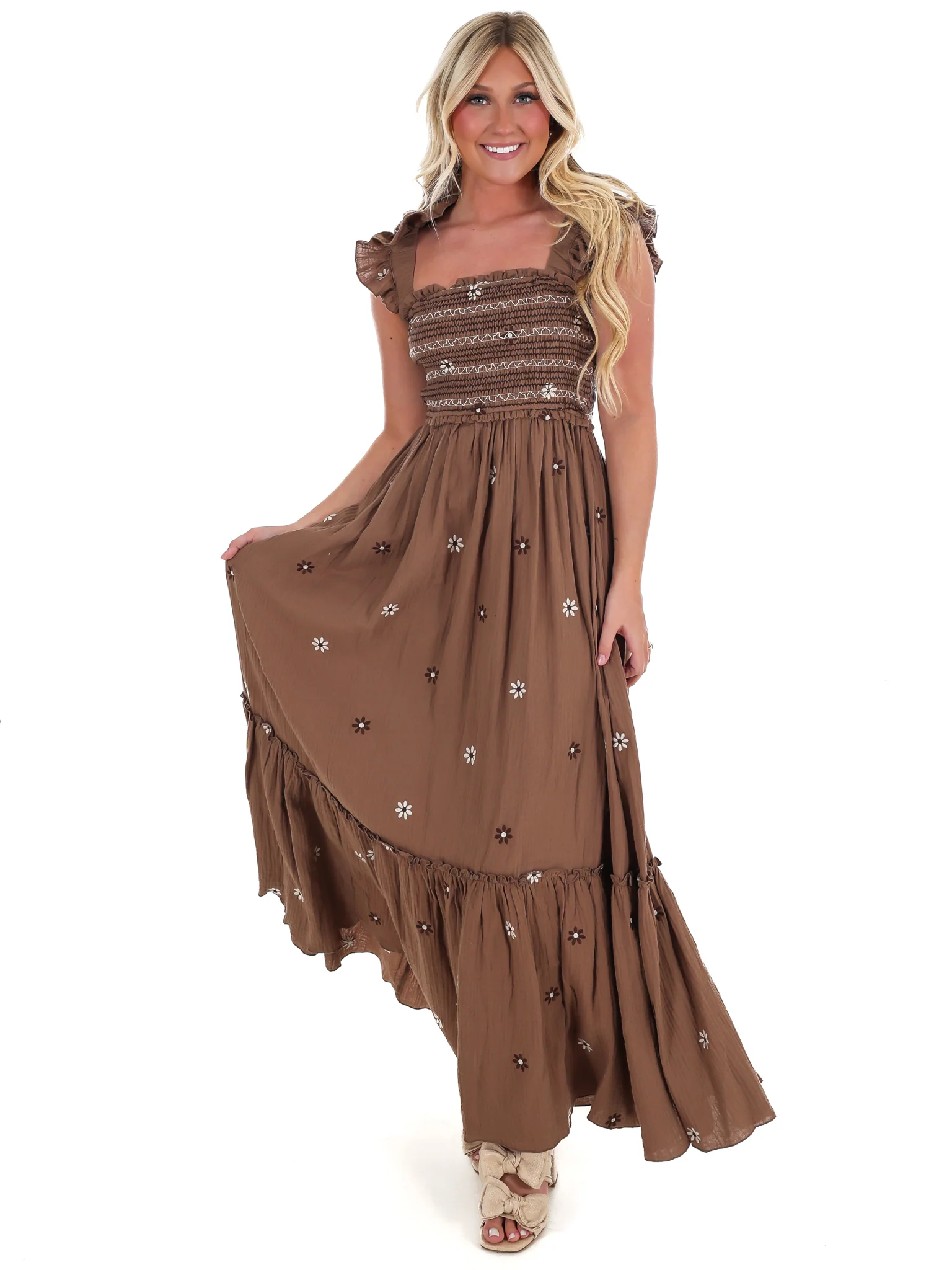 Fields of Flowers Embroidered Maxi Dress - Image 15