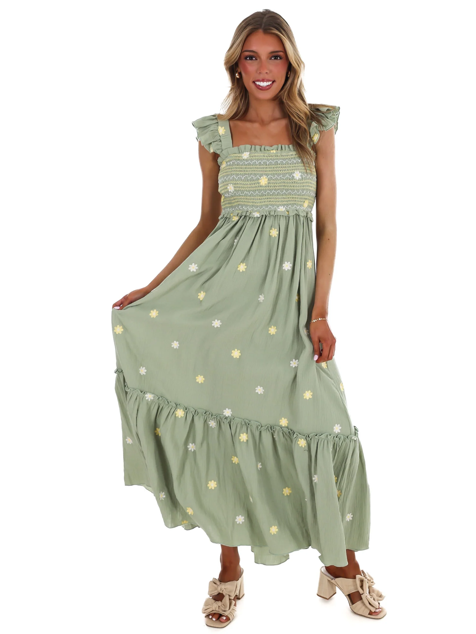 Fields of Flowers Embroidered Maxi Dress - Image 19