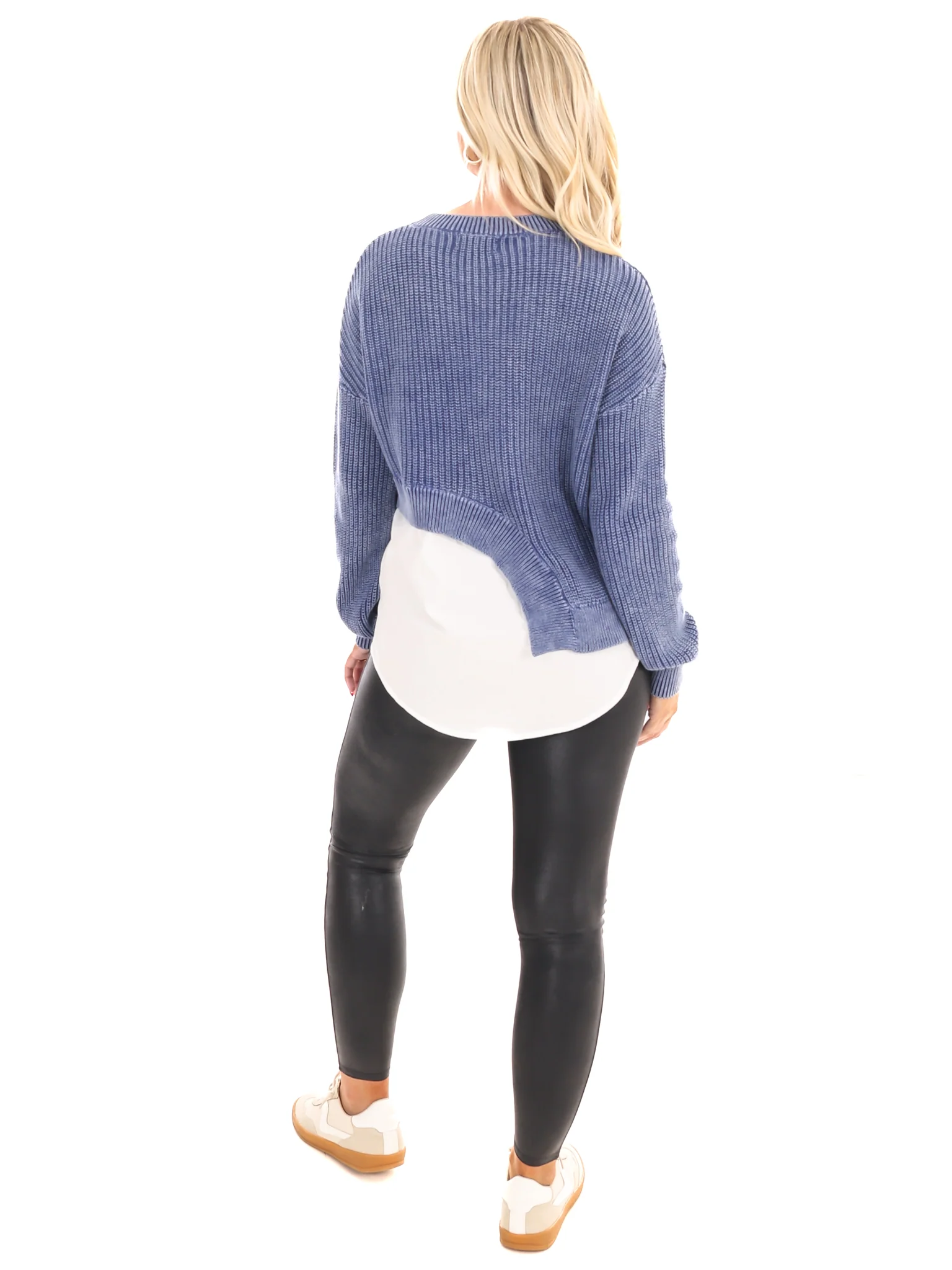 Figured it Out Asymmetrical Layered Sweater - Image 7