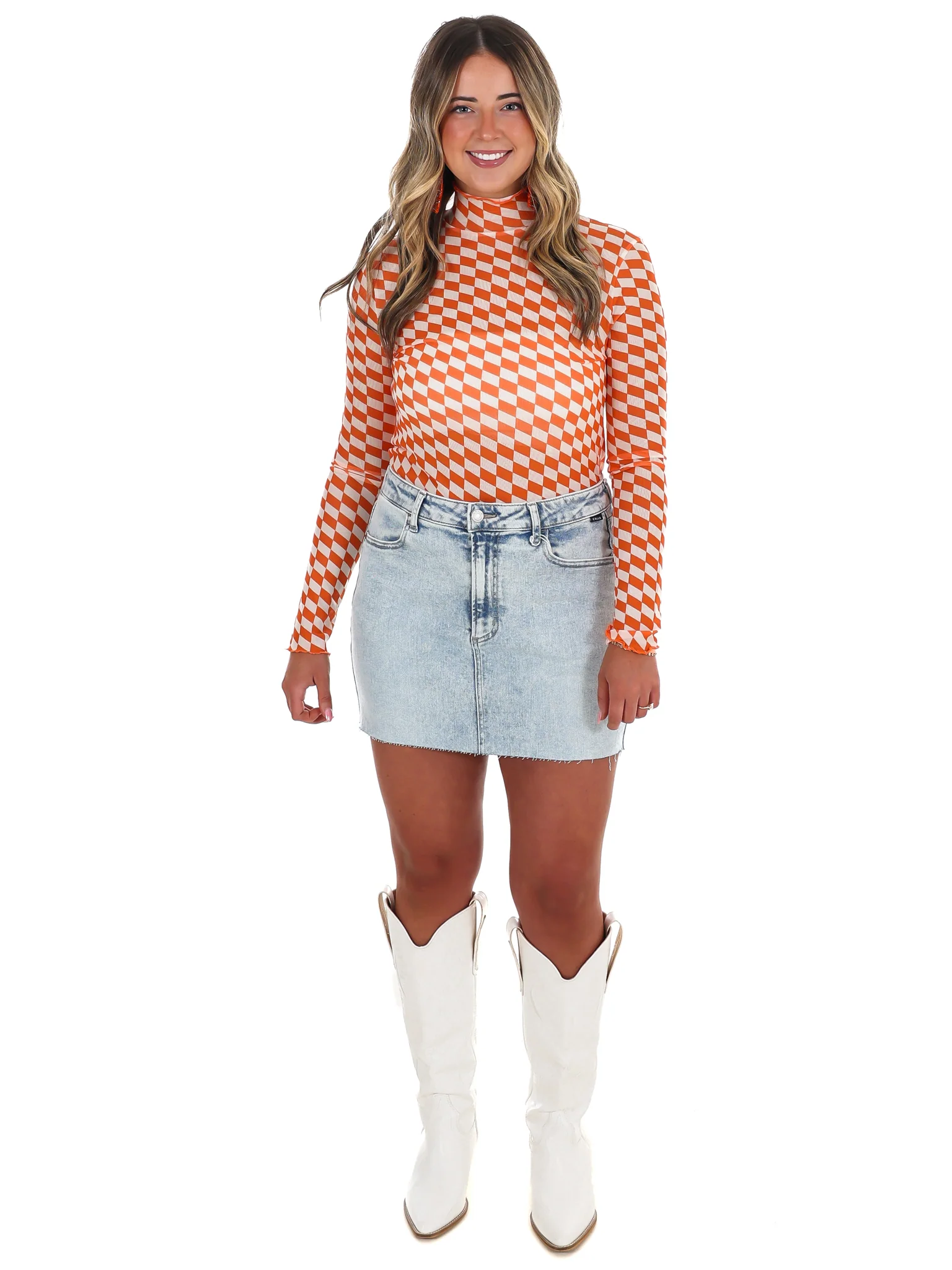 Final Play Checkered Mesh Top - Image 2