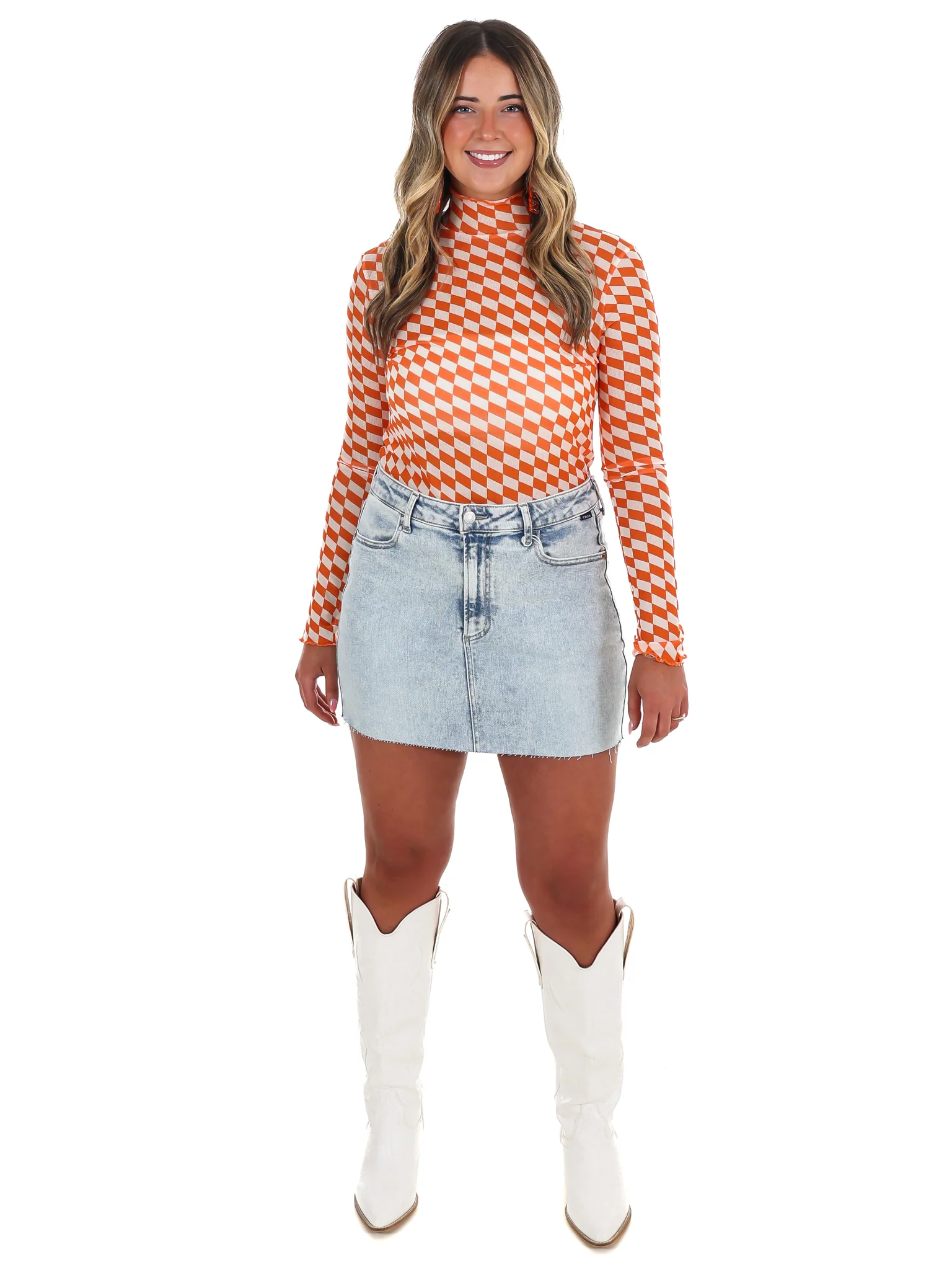 Final Play Checkered Mesh Top - Image 4