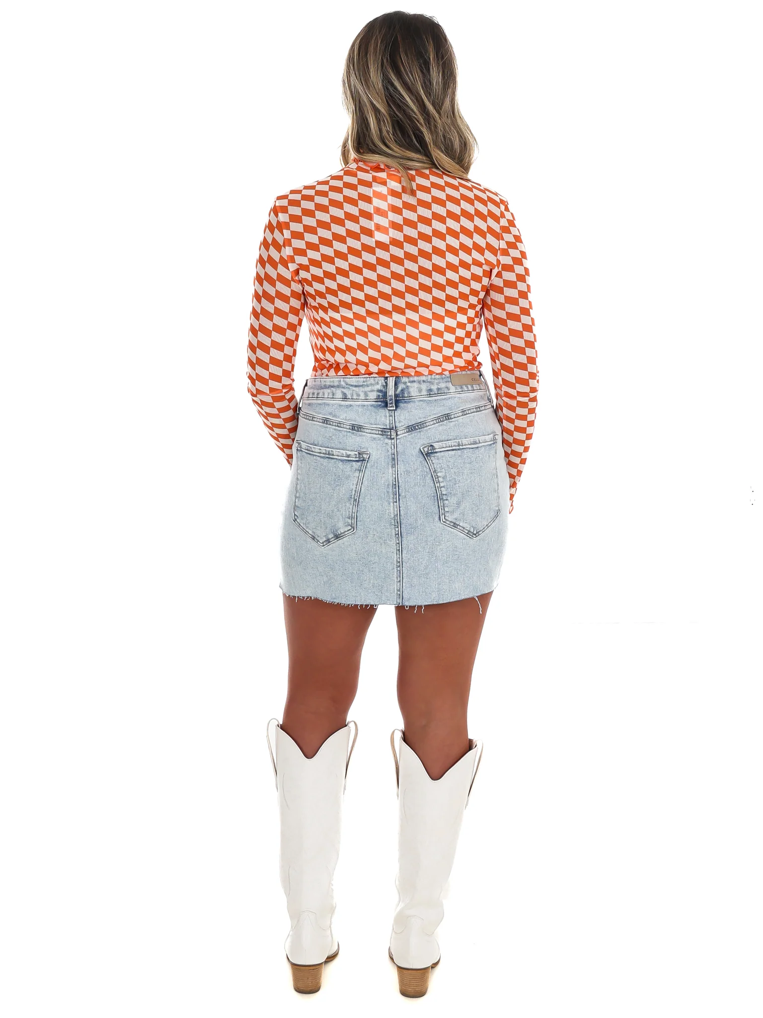 Final Play Checkered Mesh Top - Image 7